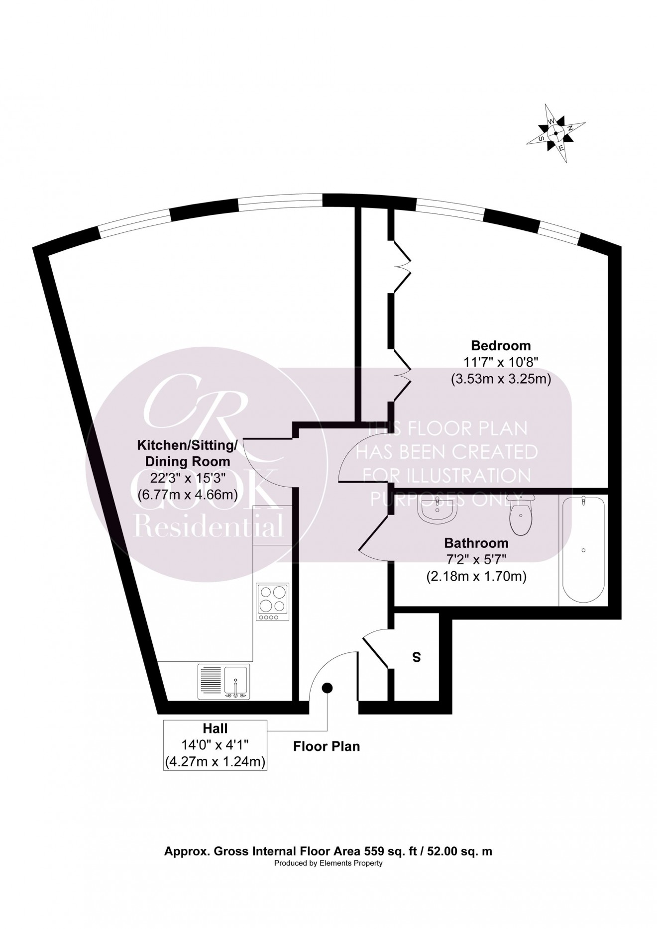 Floorplan for Brookbank Close, Viceroy Corner, GL50