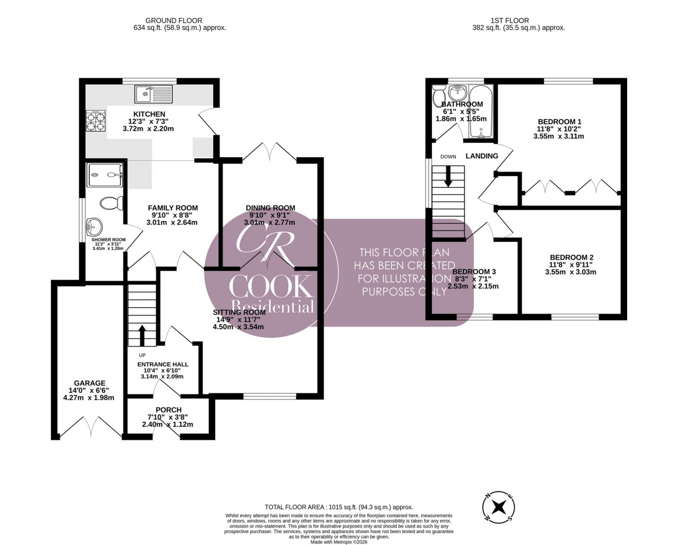 Floorplan for Hulbert Close, Swindon Village