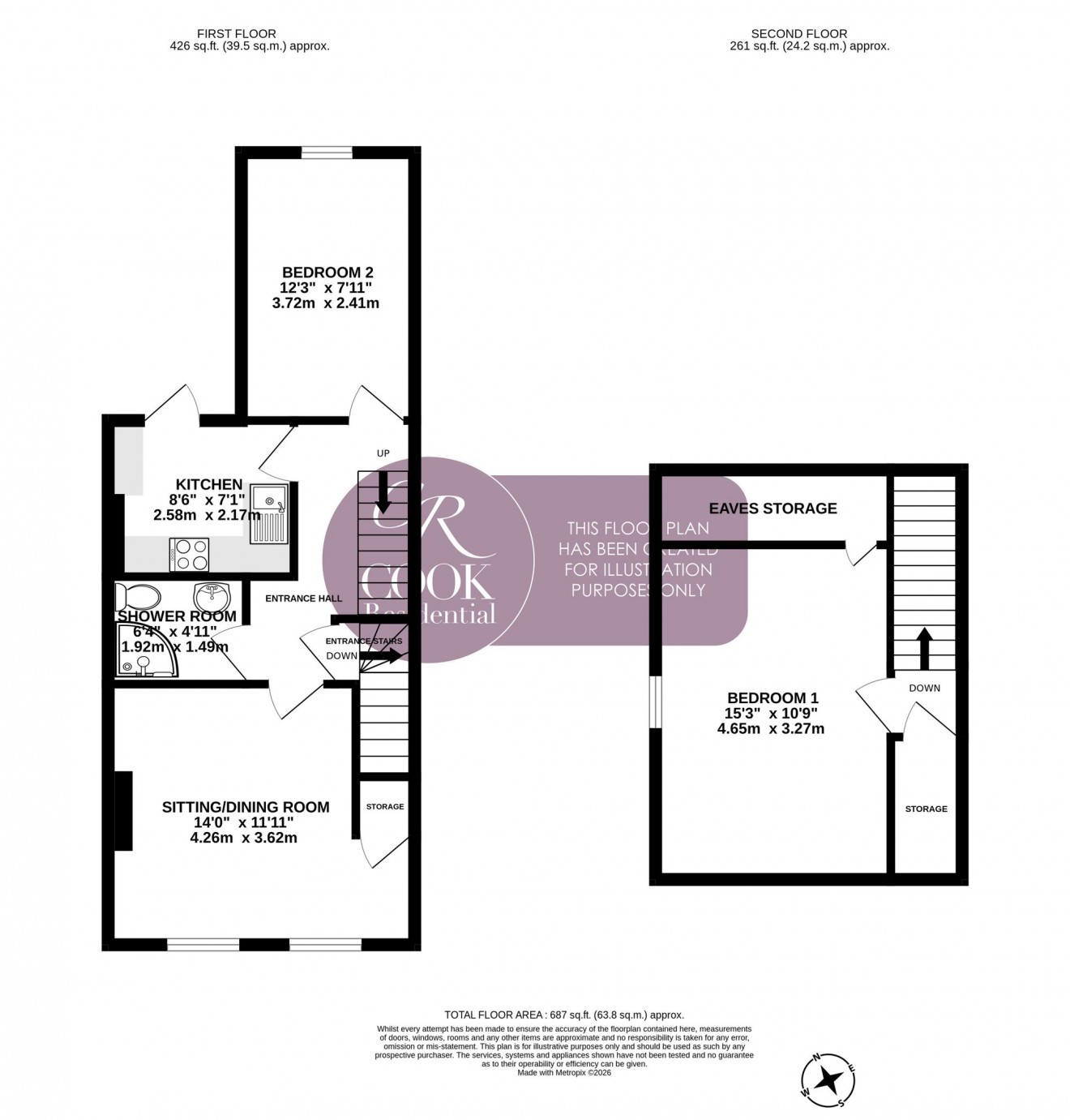 Floorplan for Church Street, Charlton Kings