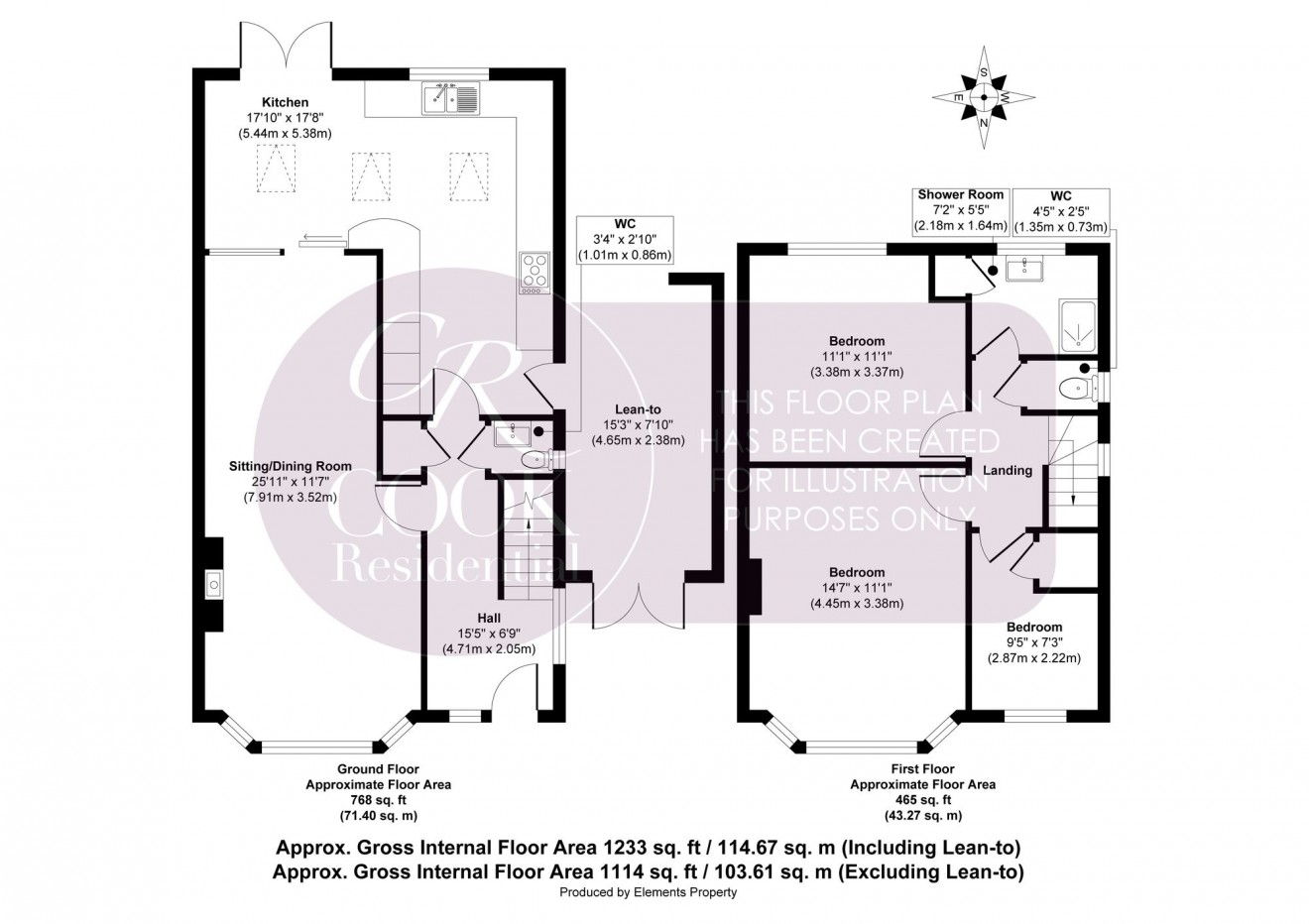 Floorplan for Beeches Road, Charlton Kings