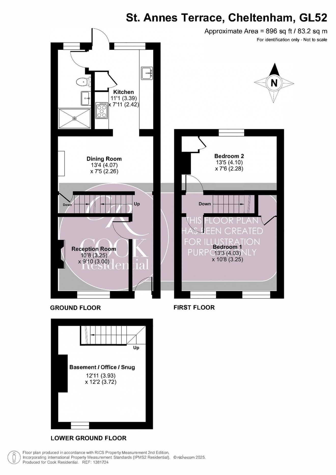 Floorplan for St. Annes Terrace, Fairview
