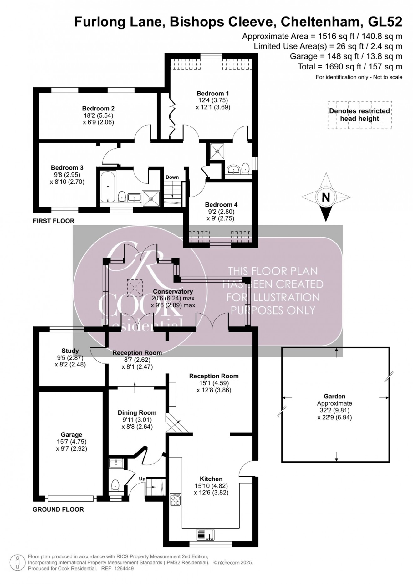 Floorplan for Furlong Lane, Bishops Cleeve, GL52