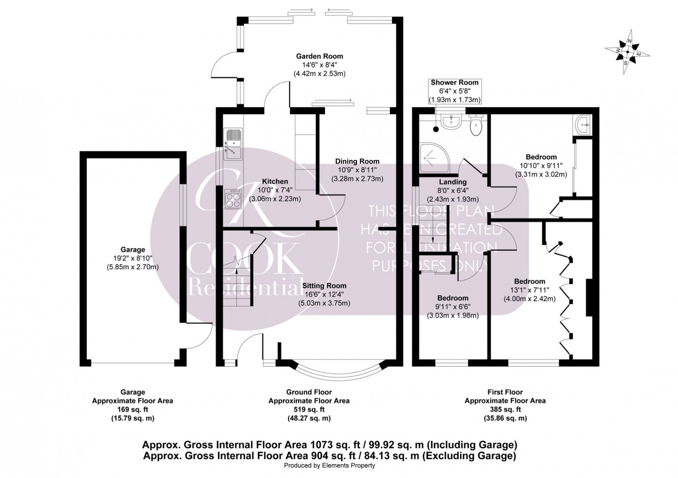 Floorplan for Wards Road, Cheltenham, GL51
