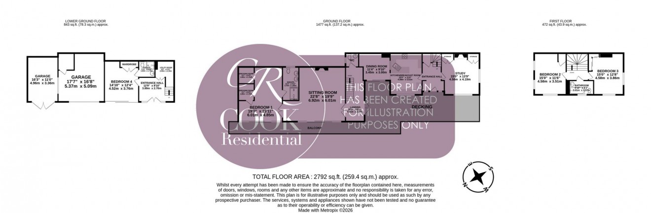 Floorplan for Cleeve Hill, Bishops Cleeve