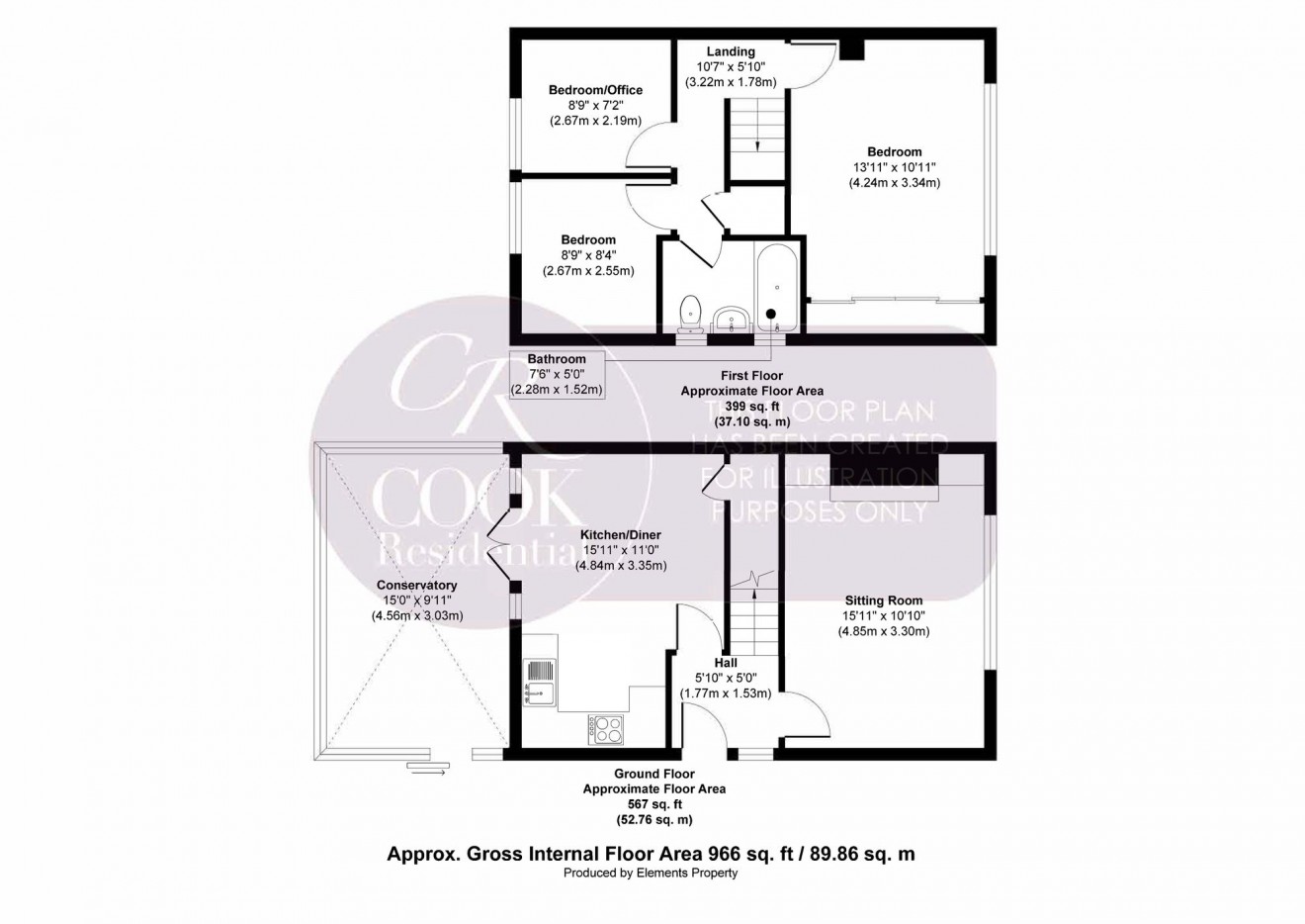 Floorplan for Springbank Way, Cheltenham, GL51
