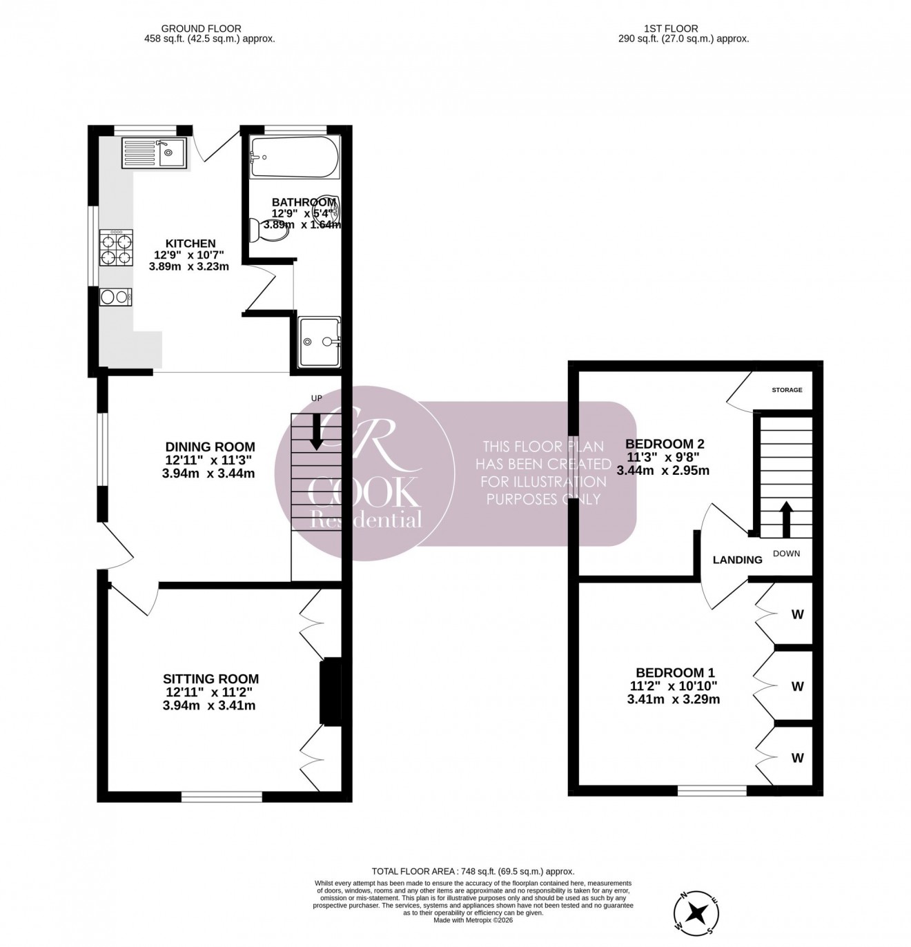 Floorplan for Jersey Street, Cheltenham