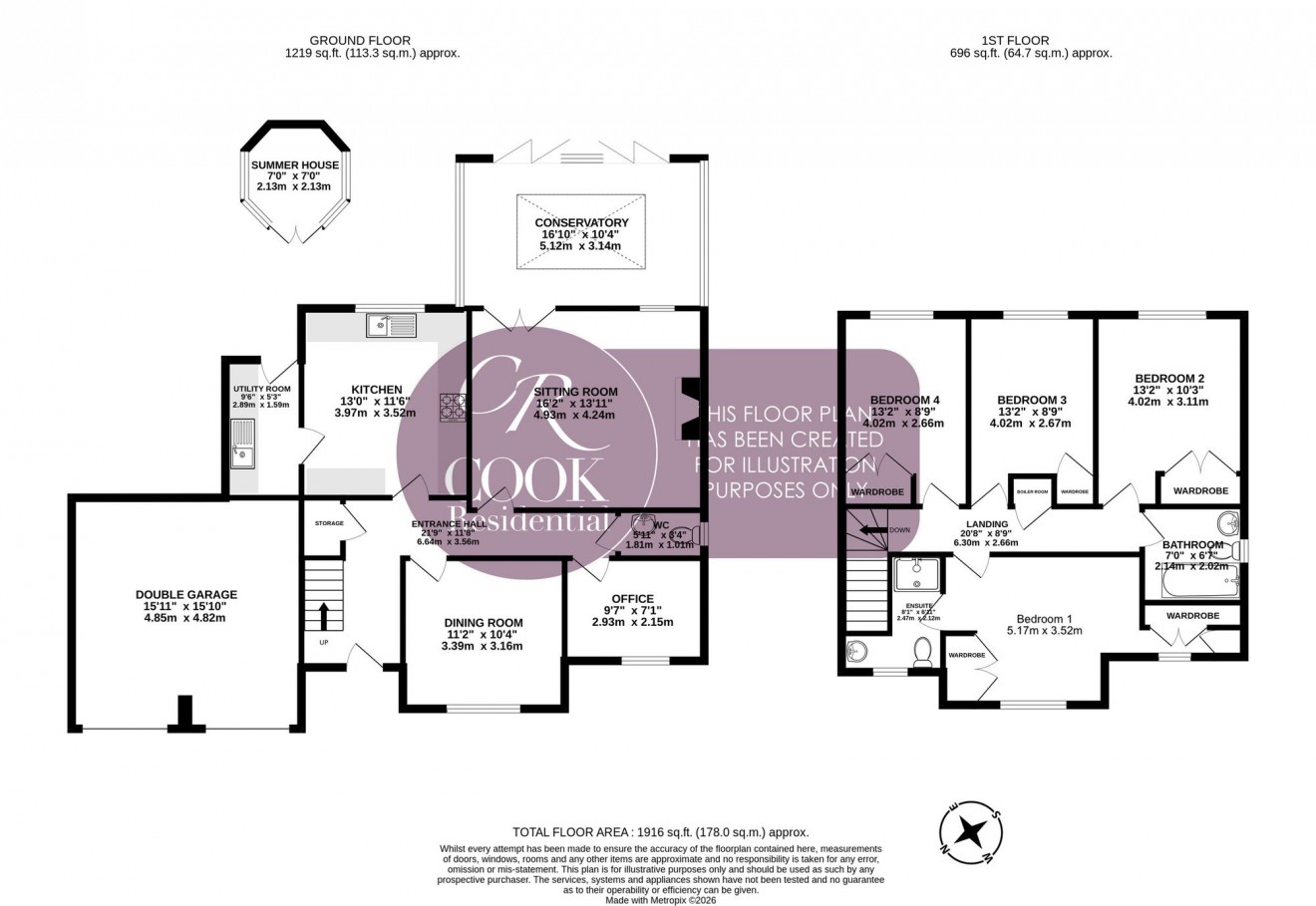 Floorplan for Coln Rise, Andoversford