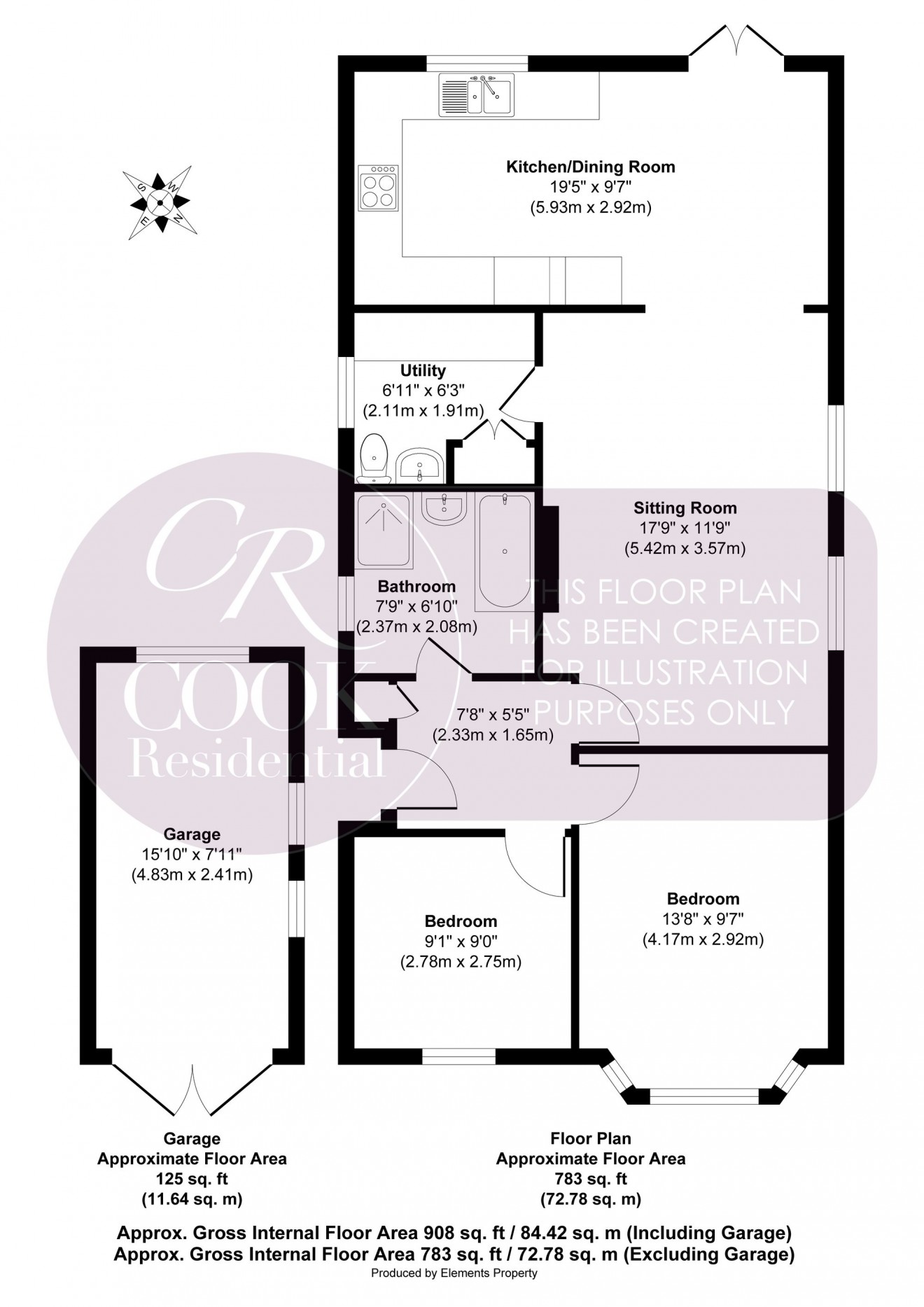 Floorplan for Norwich Drive, Cheltenham, GL51