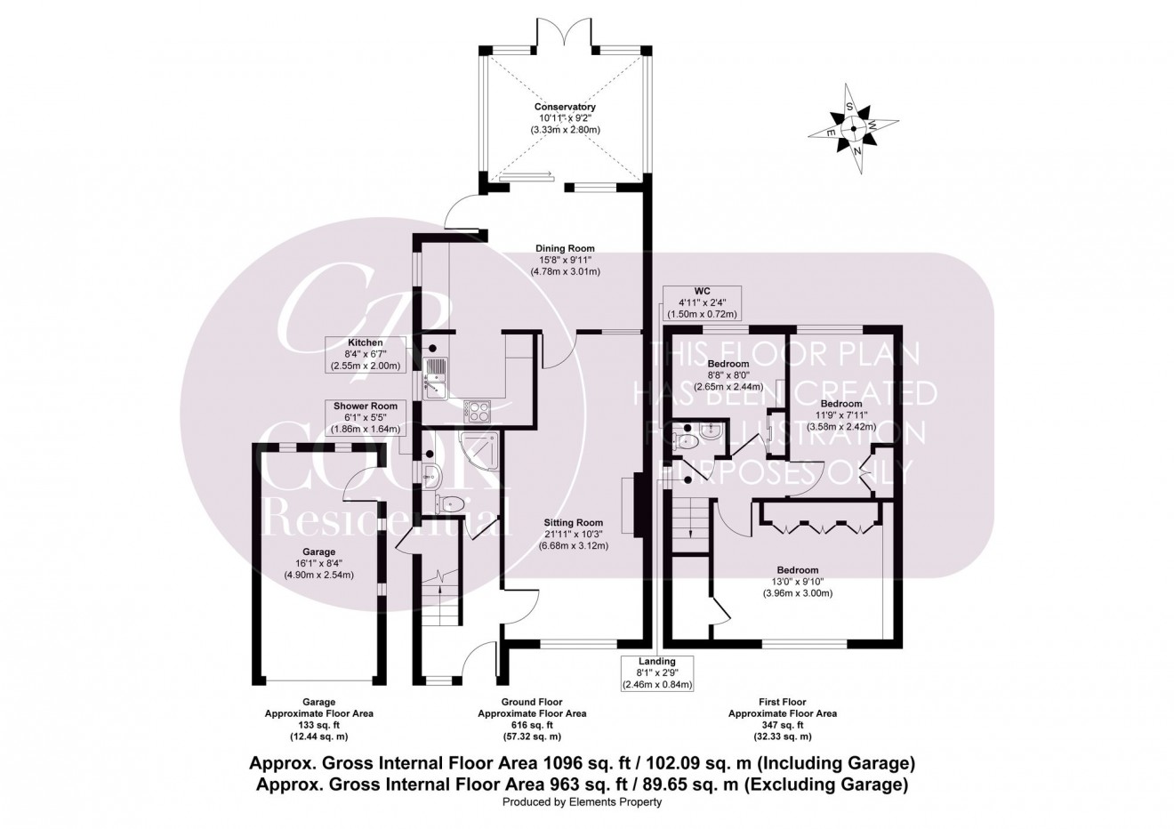 Floorplan for Nettleton Road, Benhall