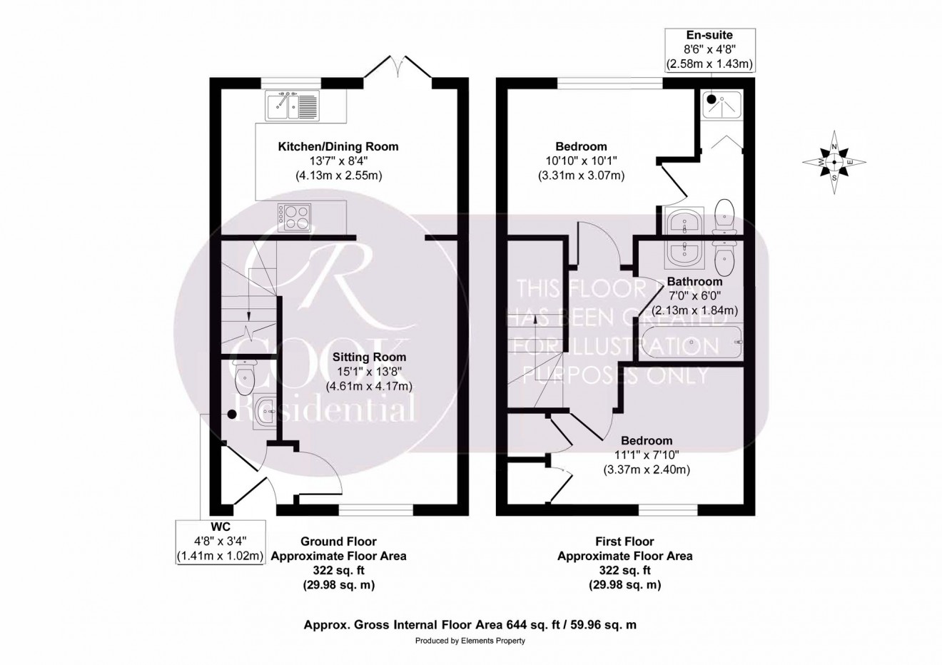 Floorplan for Jodami Crescent, Cheltenham, GL50