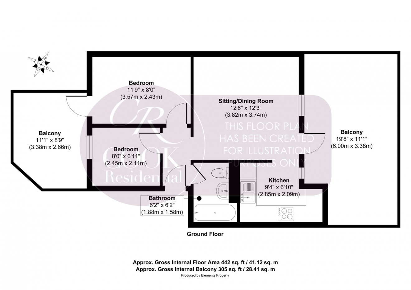 Floorplan for High Street, Cheltenham