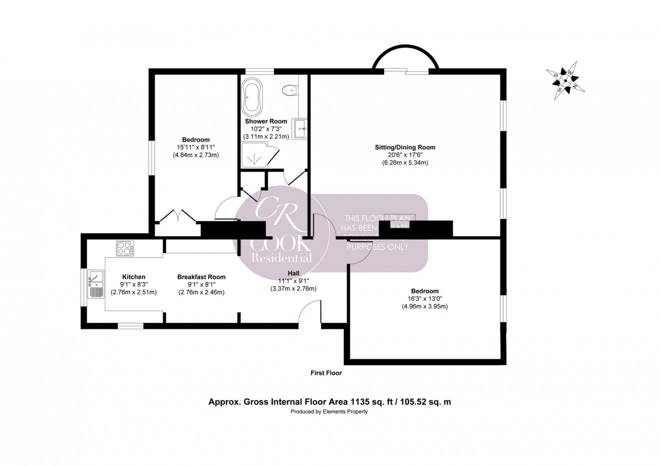 Floorplan for Shurdington Road, St. Kenelms House Shurdington Road, GL53