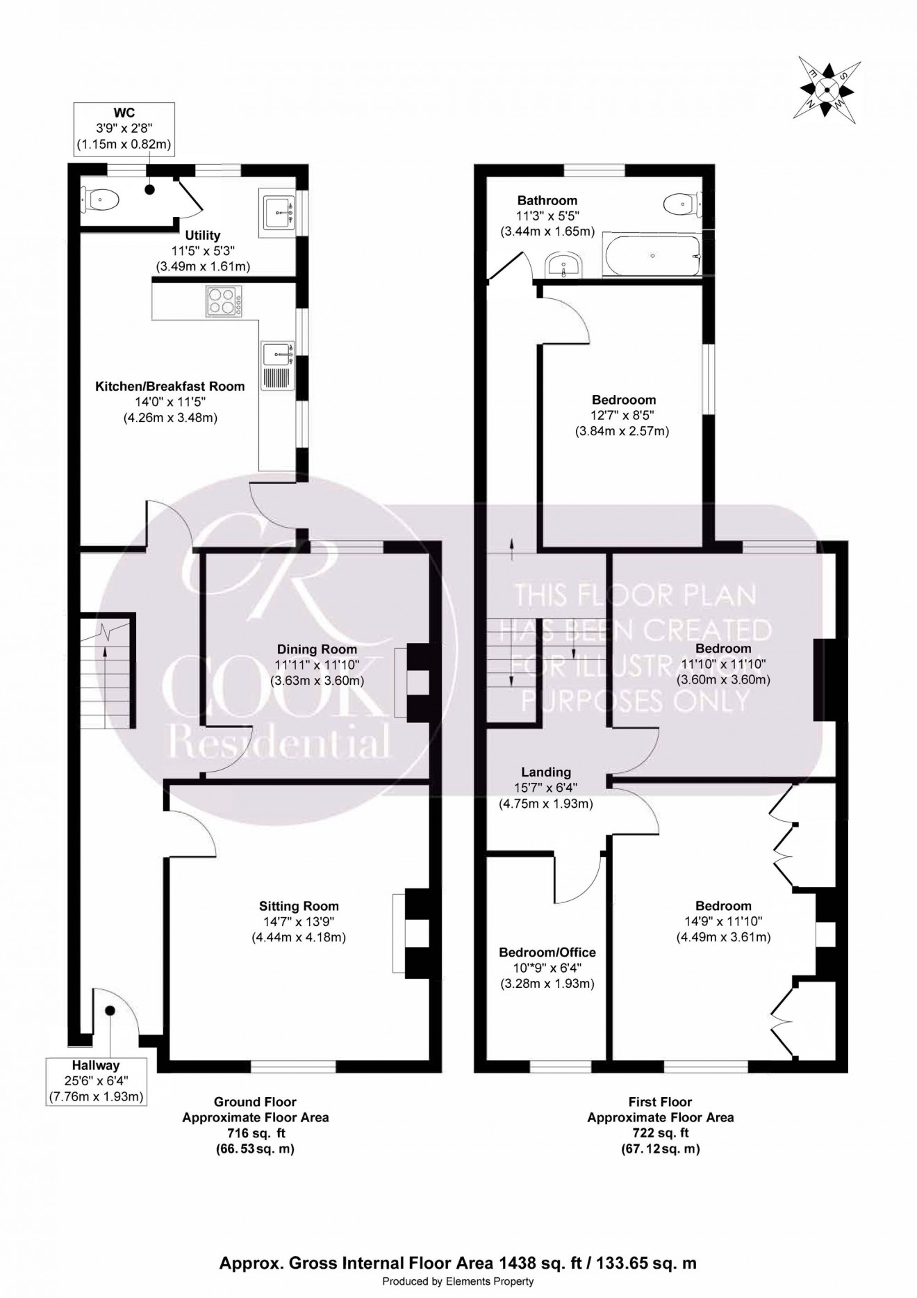 Floorplan for Gloucester Road, Cheltenham