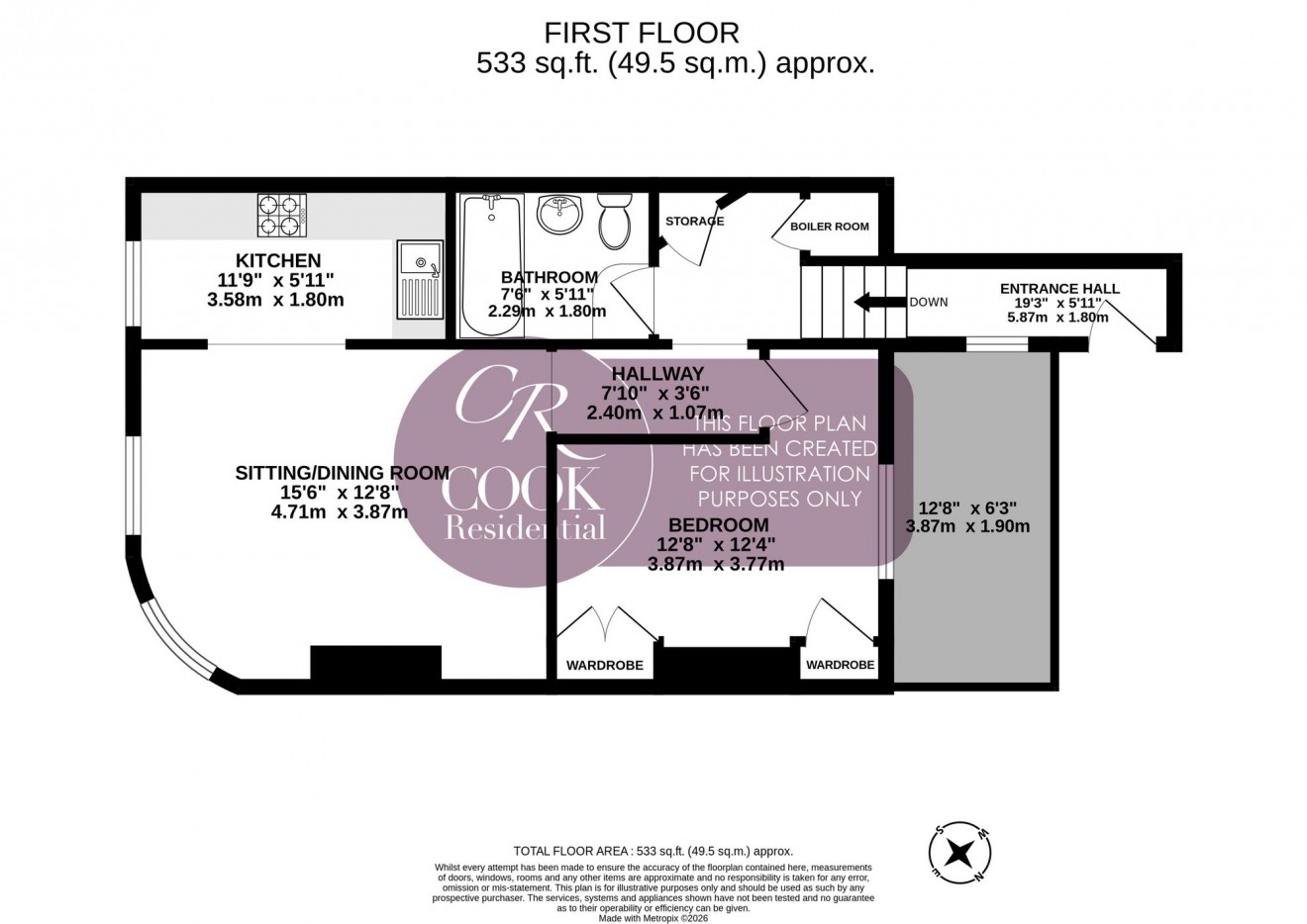 Floorplan for Malden Road, Cheltenham Town Centre