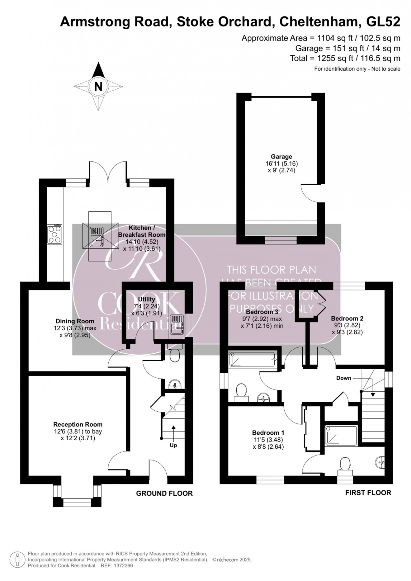 Floorplan for Armstrong Road, Stoke Orchard