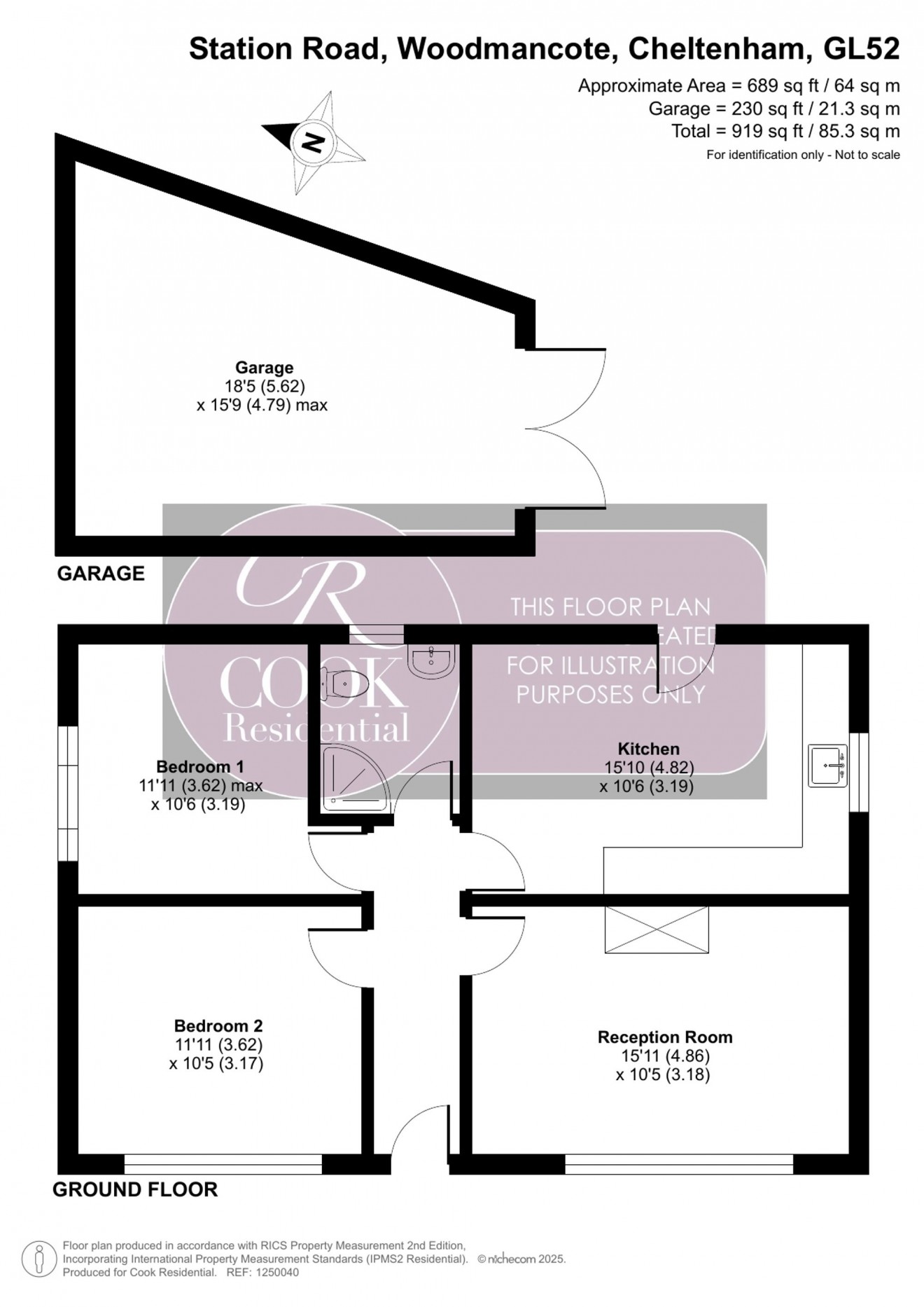 Floorplan for Station Road, Woodmancote, GL52