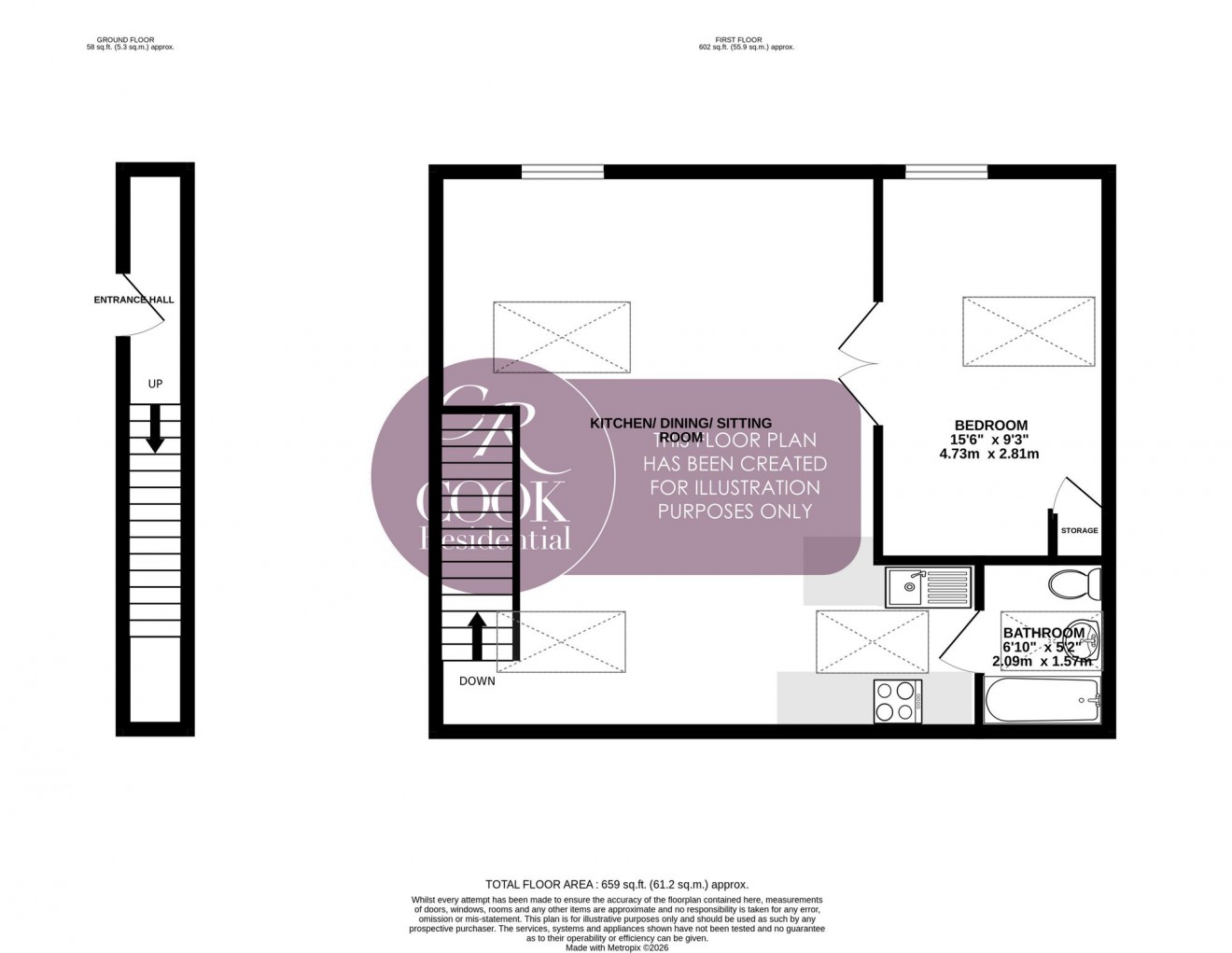 Floorplan for Winchcombe Street, Cheltenham