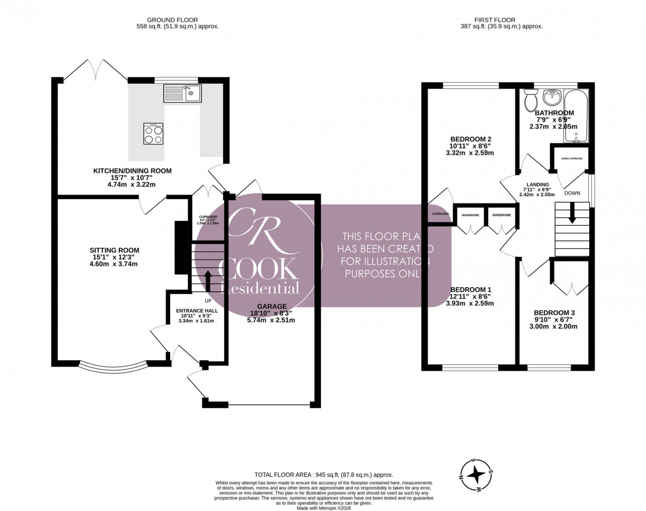 Floorplan for Kempton Grove, Springbank