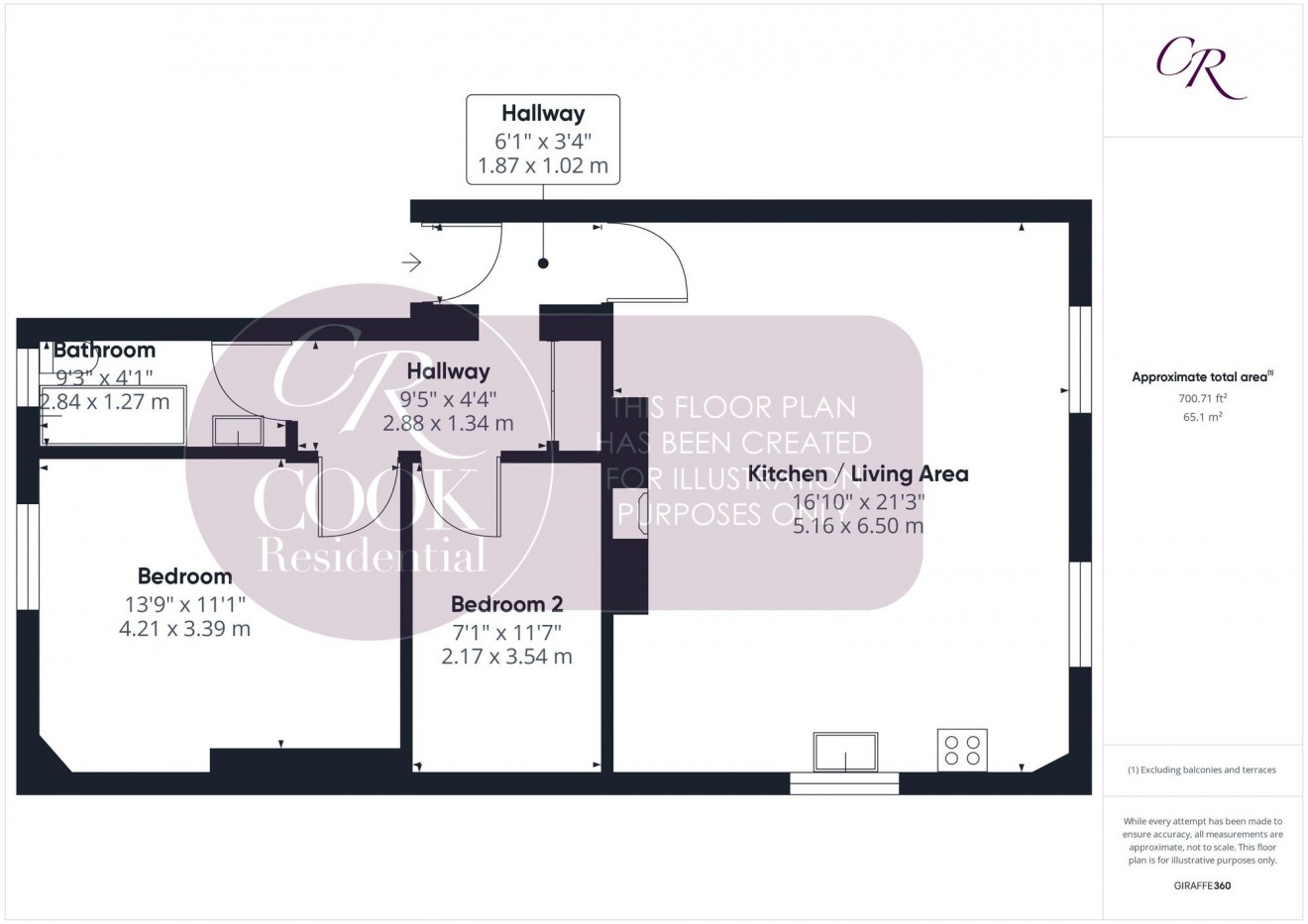 Floorplan for Christchurch Road, Lansdown Lea, GL50