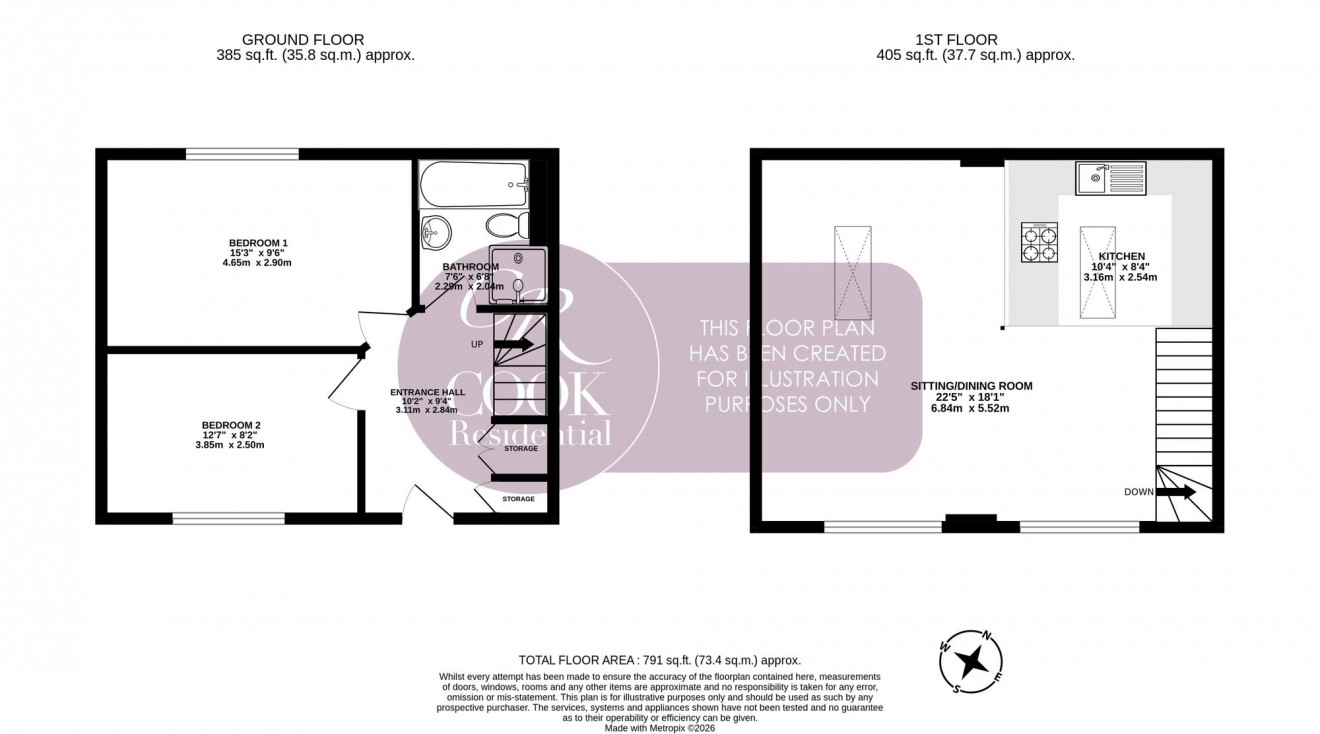 Floorplan for Lansdown Crescent Lane, Lansdown