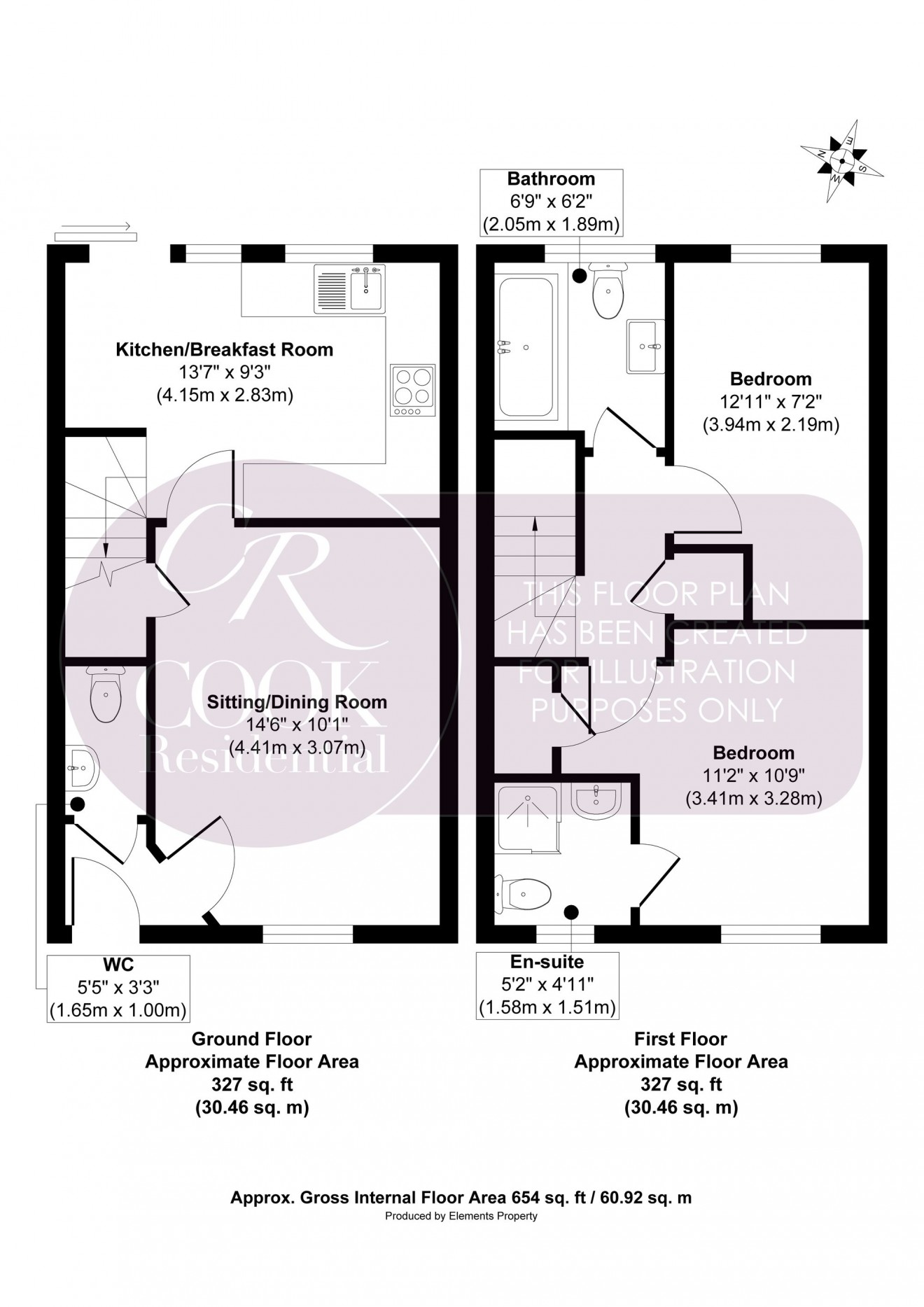 Floorplan for Washpool Road, Bishops Cleeve, GL52