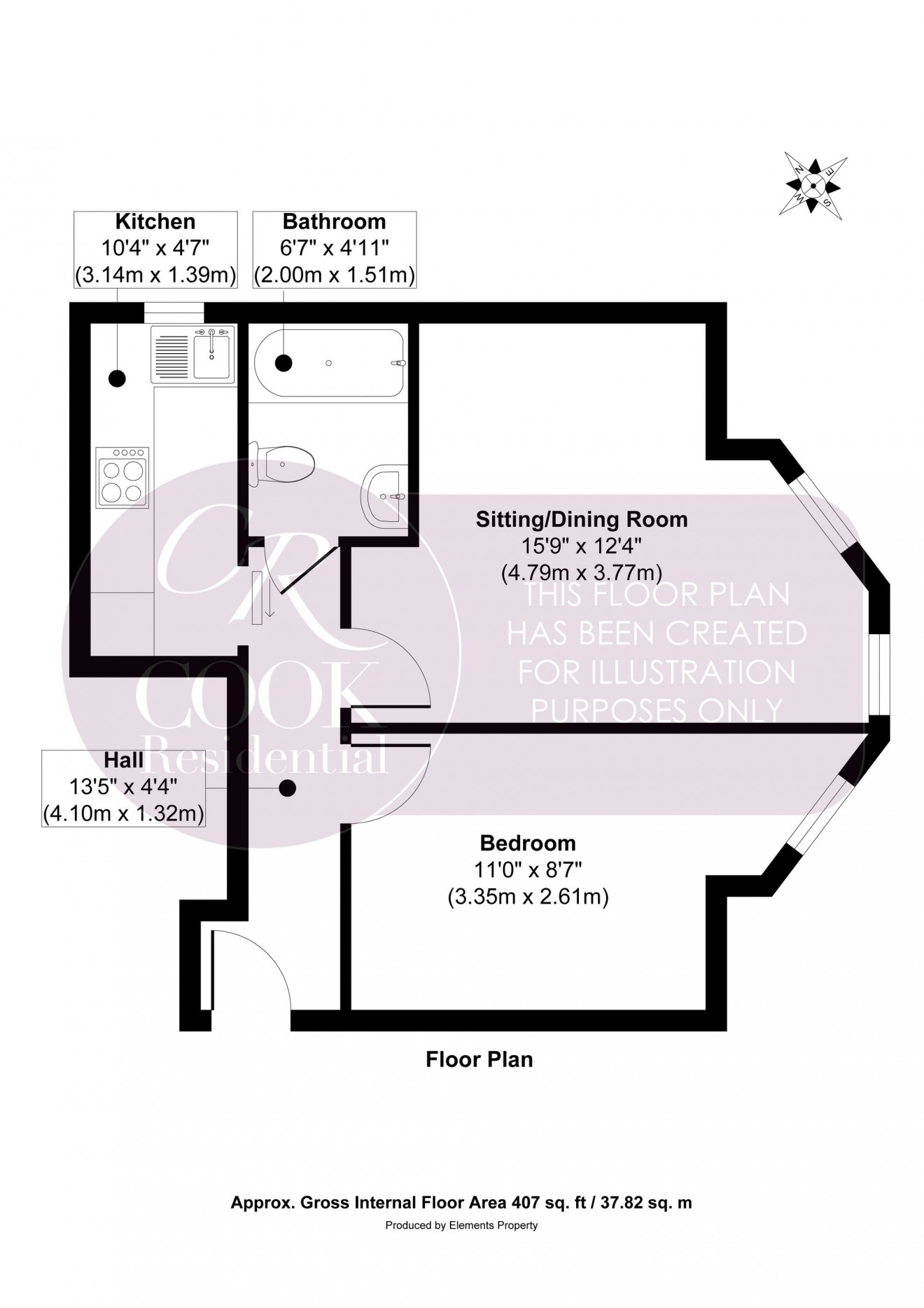 Floorplan for London Road, Cheltenham, GL52
