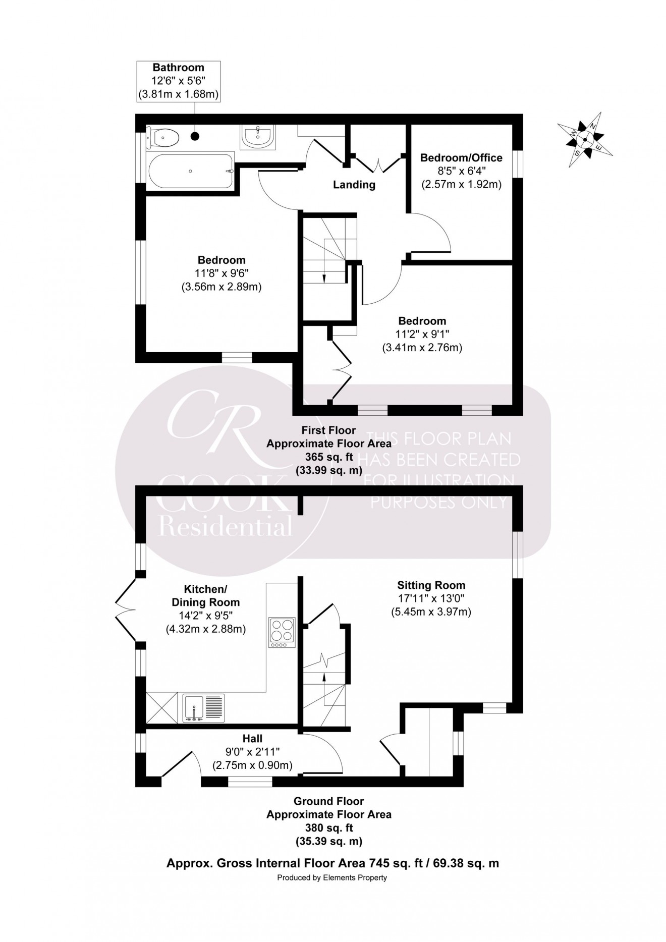 Floorplan for Queens Road, Cheltenham, GL50