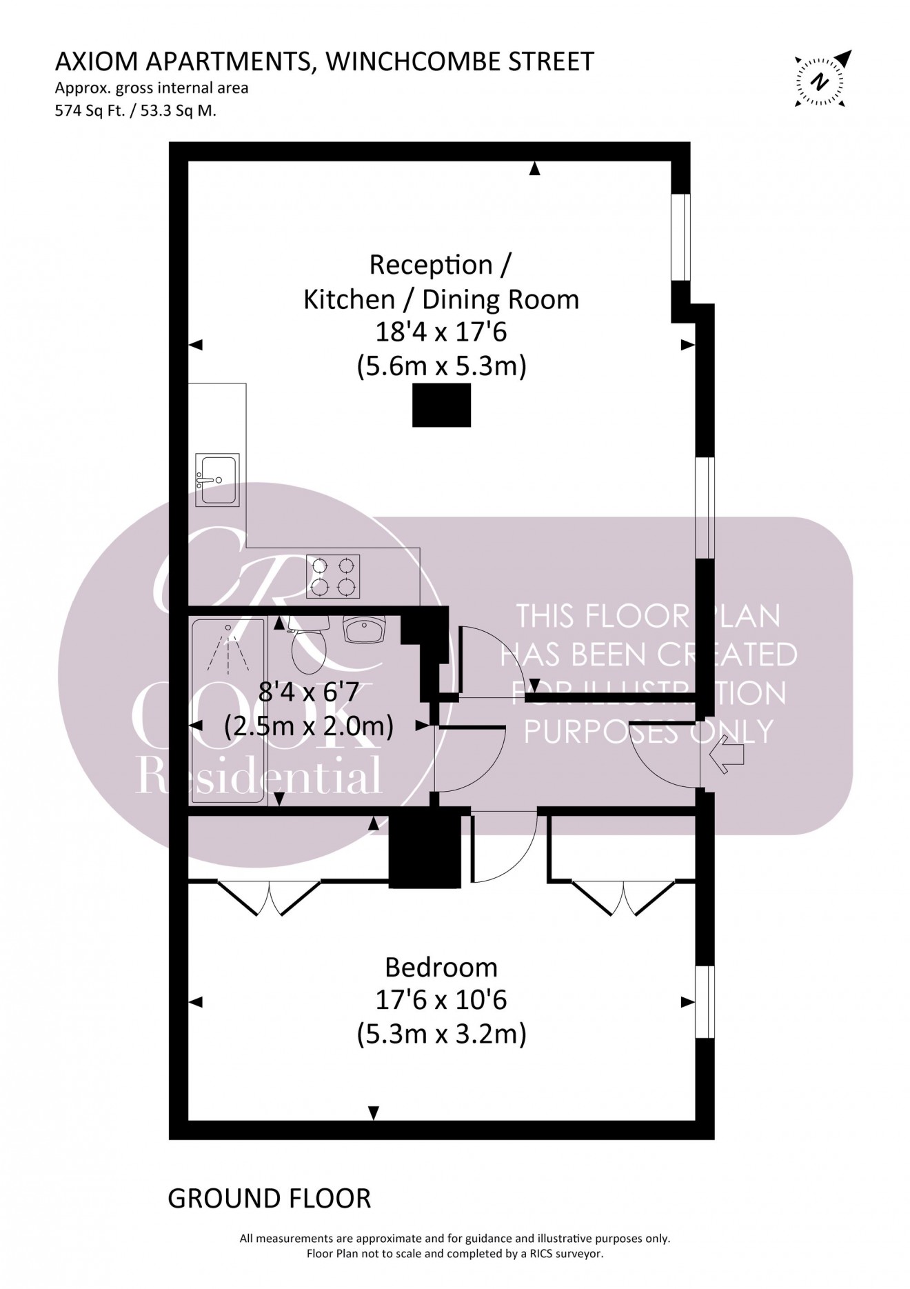 Floorplan for Winchcombe Street, Cheltenham Town Centre