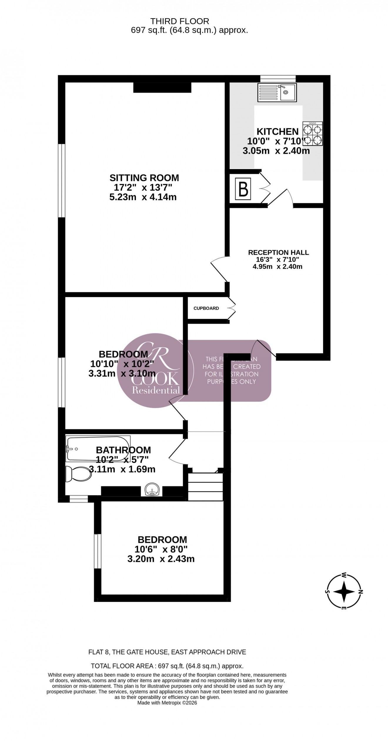 Floorplan for East Approach Drive, Pittville