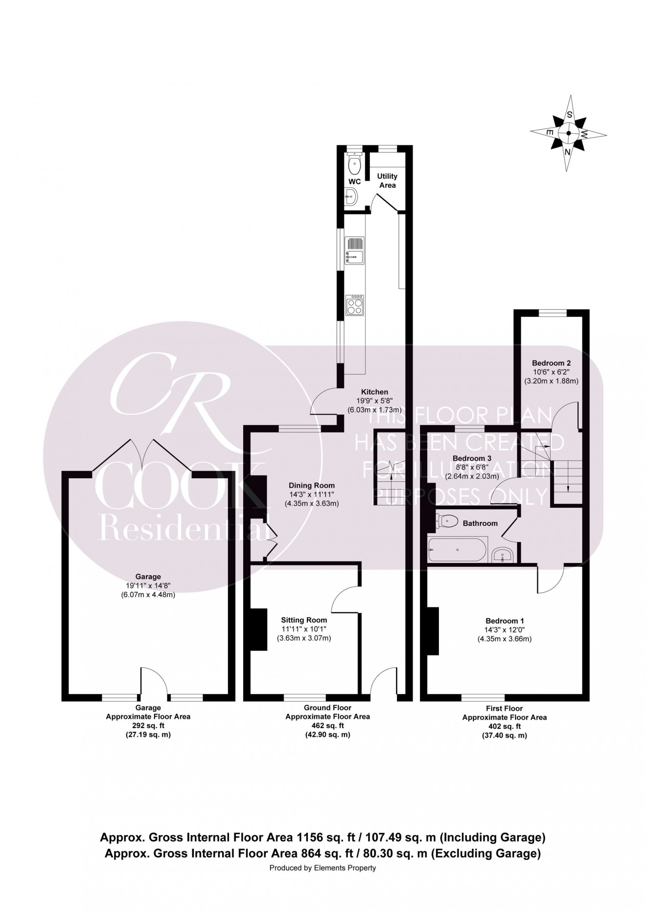 Floorplan for Gloucester Road, Cheltenham, GL51