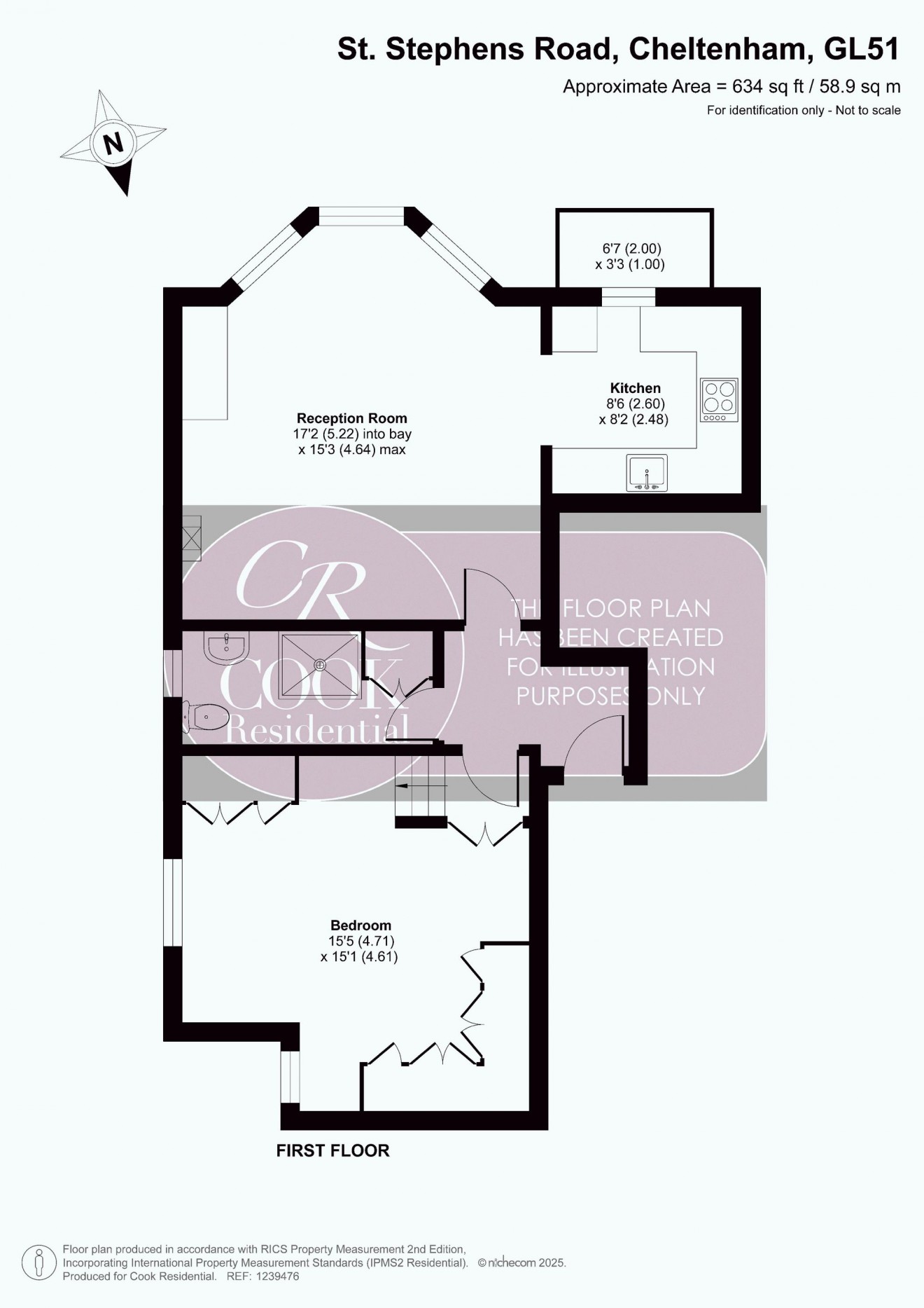 Floorplan for St. Stephens Road, Princes Court, GL51