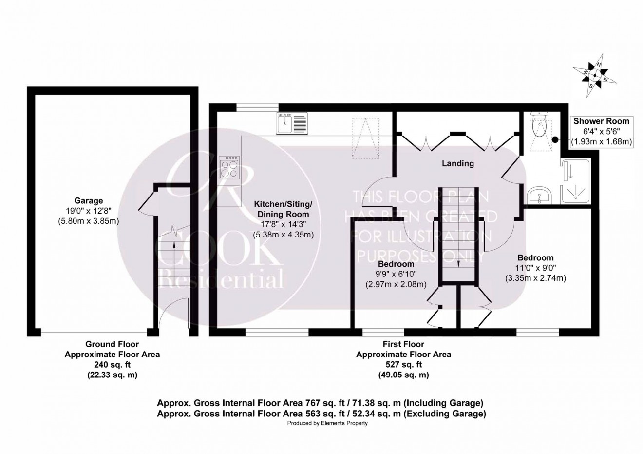 Floorplan for Beni Close, Cheltenham