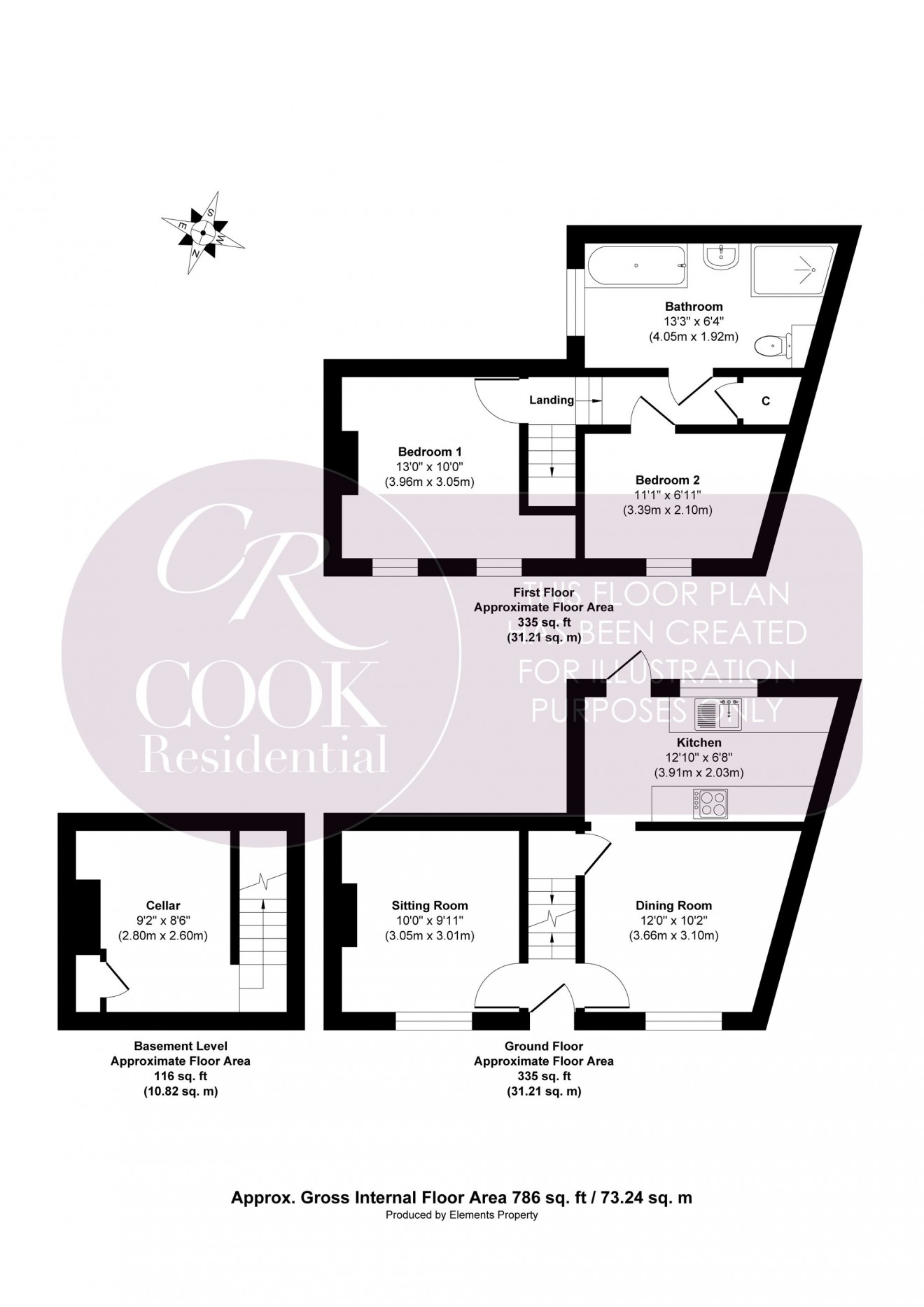 Floorplan for New Street, Cheltenham