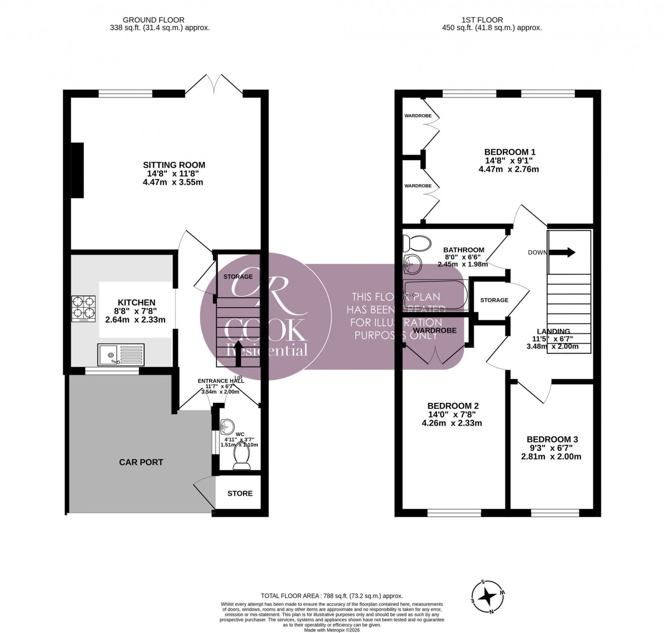 Floorplan for Naunton Parade, Leckhampton