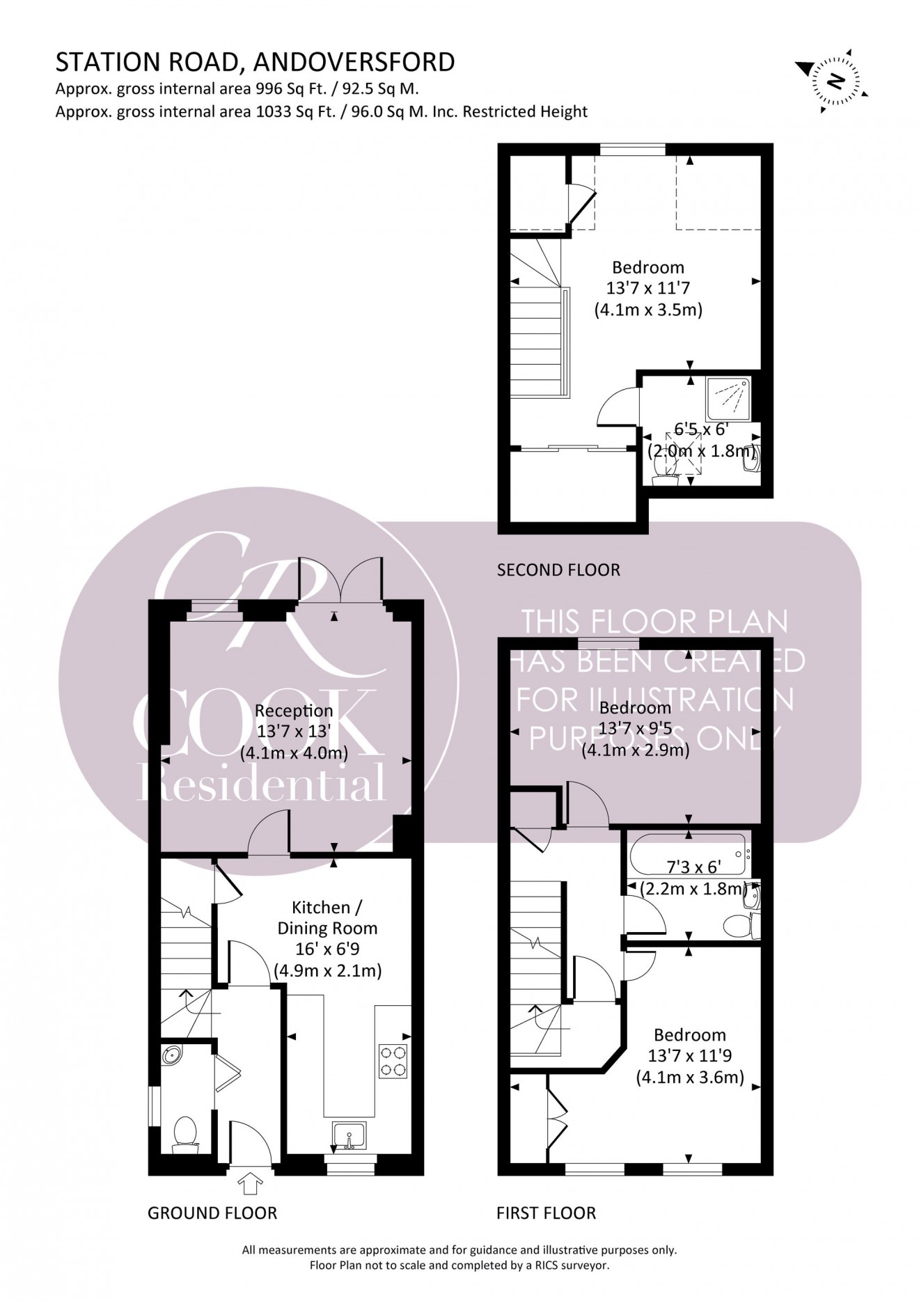 Floorplan for Station Road, Andoversford, GL54