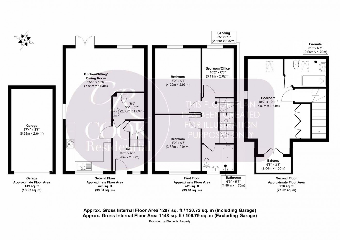 Floorplan for Sapphire Road, Bishops Cleeve, GL52