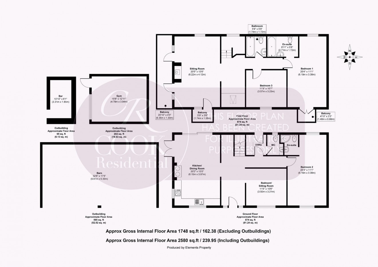 Floorplan for Crippetts Lane, Leckhampton, GL51