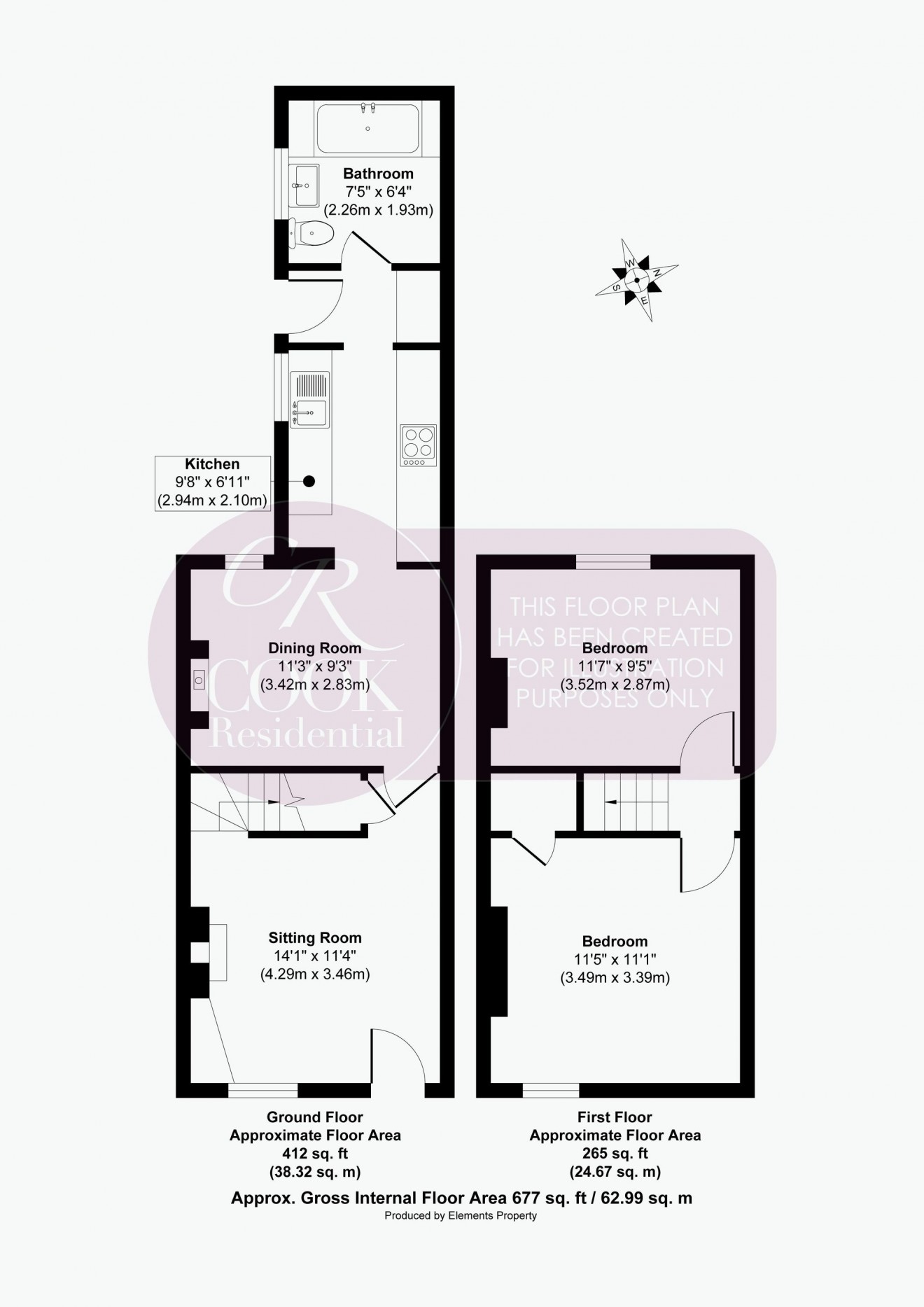 Floorplan for Victoria Street, Cheltenham, GL50
