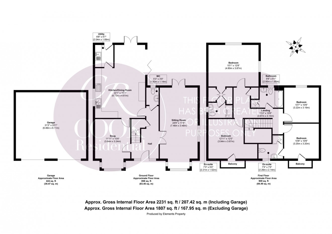 Floorplan for Birdlip Road, Cheltenham, GL52