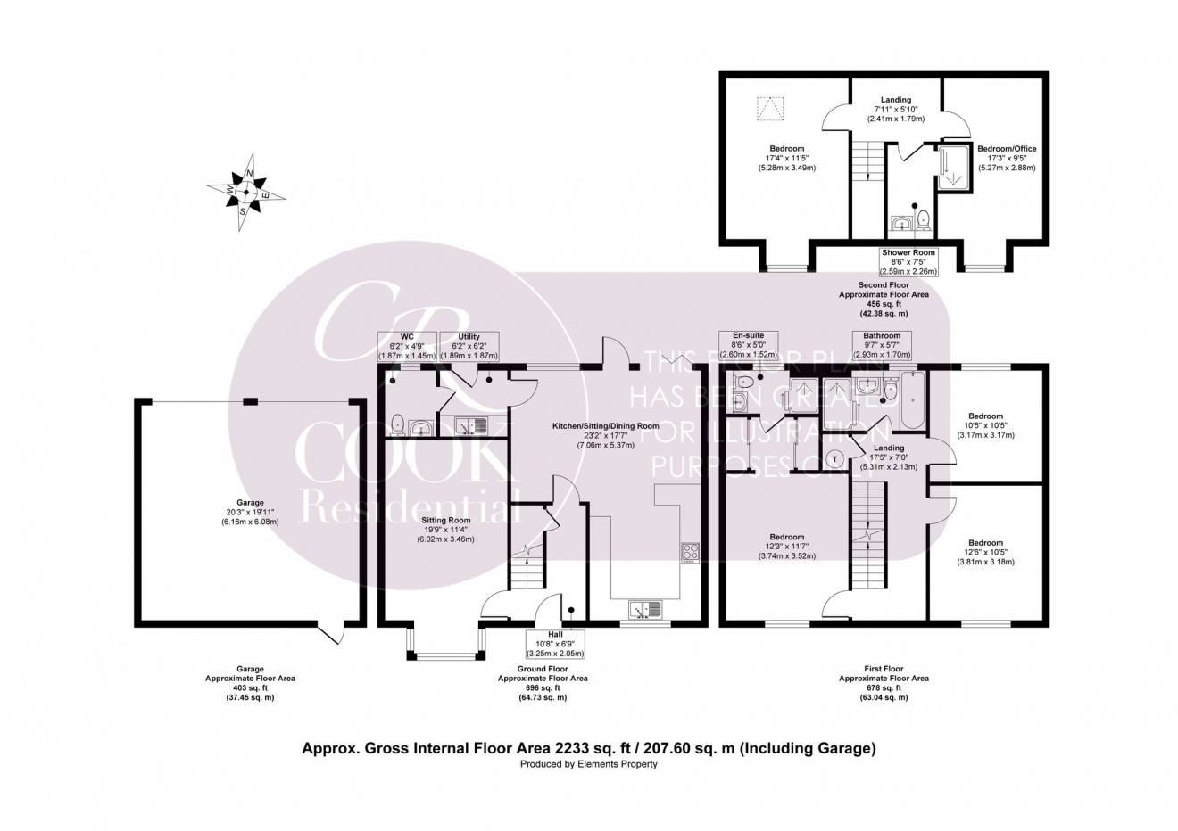 Floorplan for Hedgerow Close, Bishops Cleeve, GL52