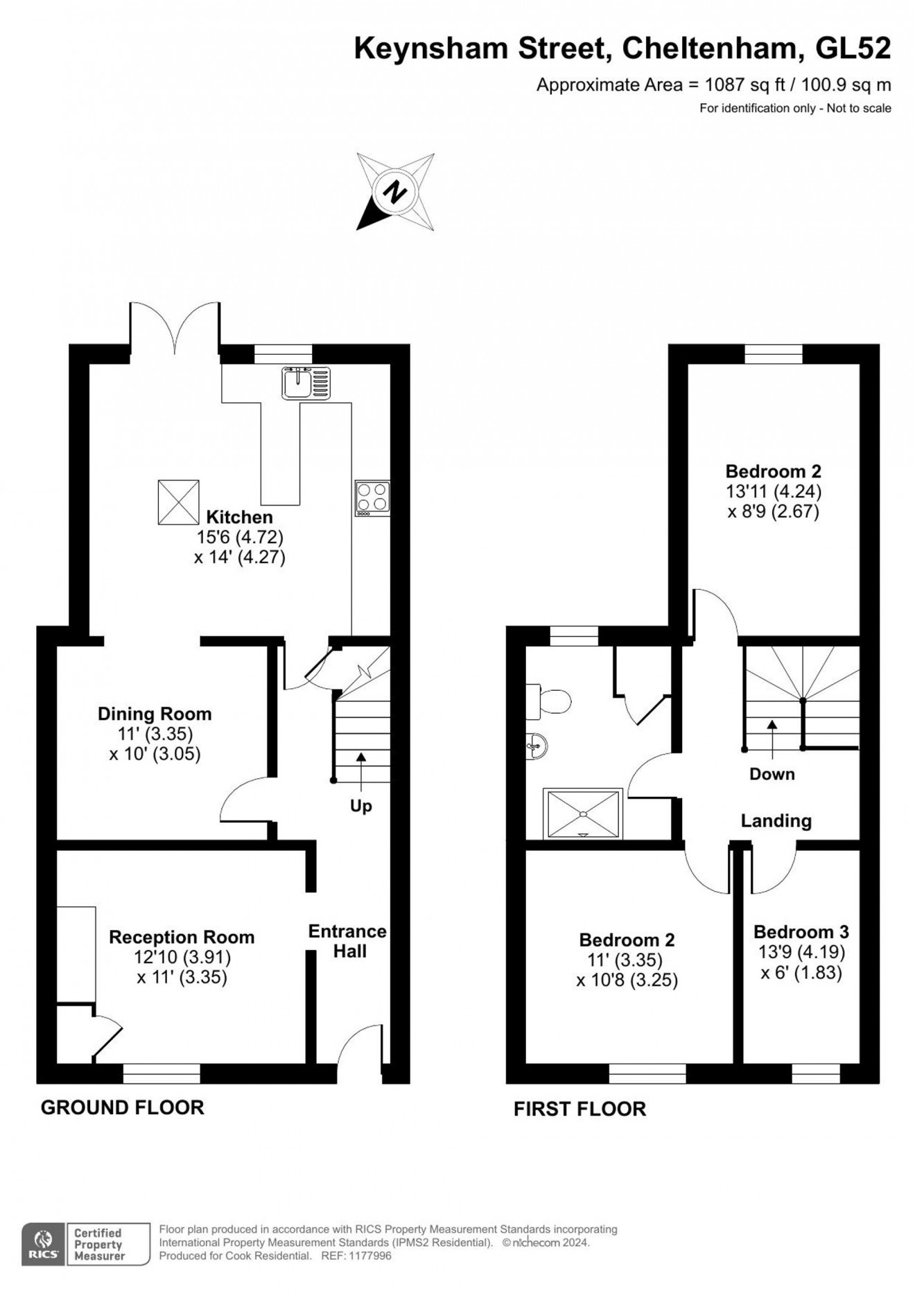 Floorplan for Keynsham Street, Cheltenham, GL52