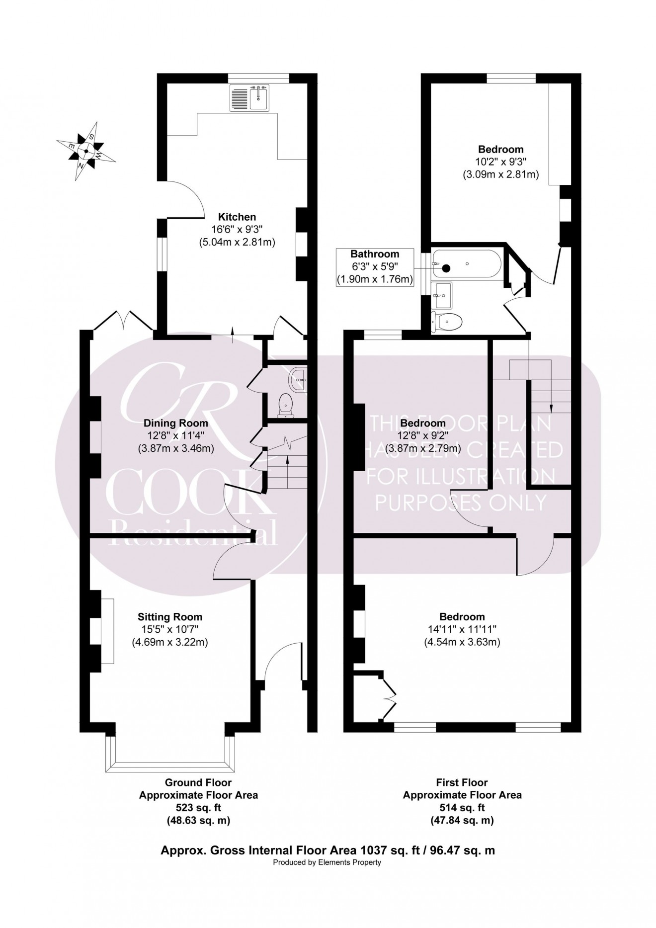 Floorplan for Prestbury Road, Cheltenham, GL52