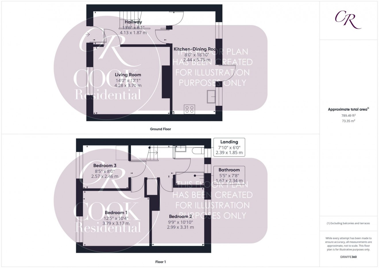 Floorplan for Compton Road, Cheltenham, GL51