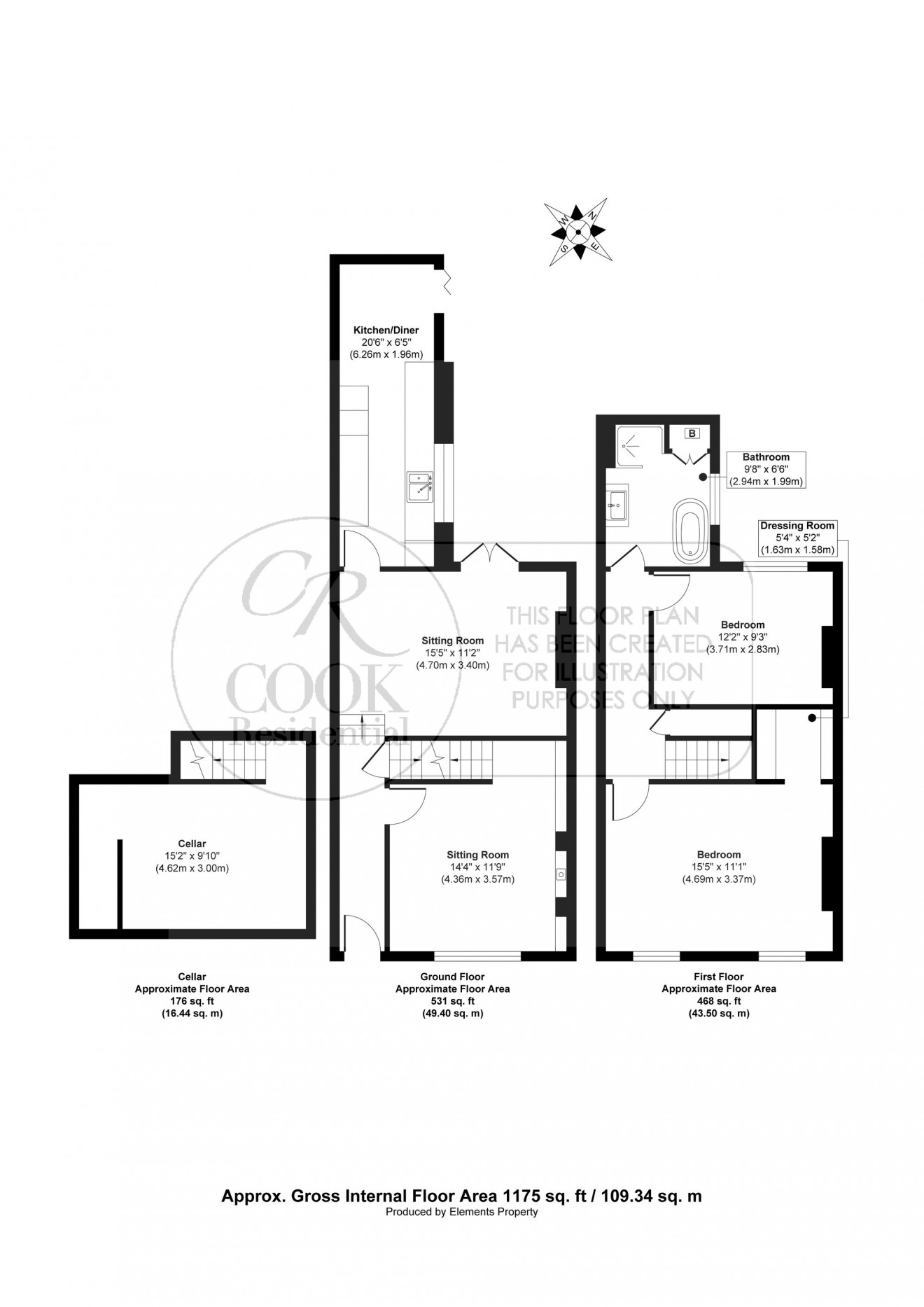 Floorplan for Mitre Street, Cheltenham