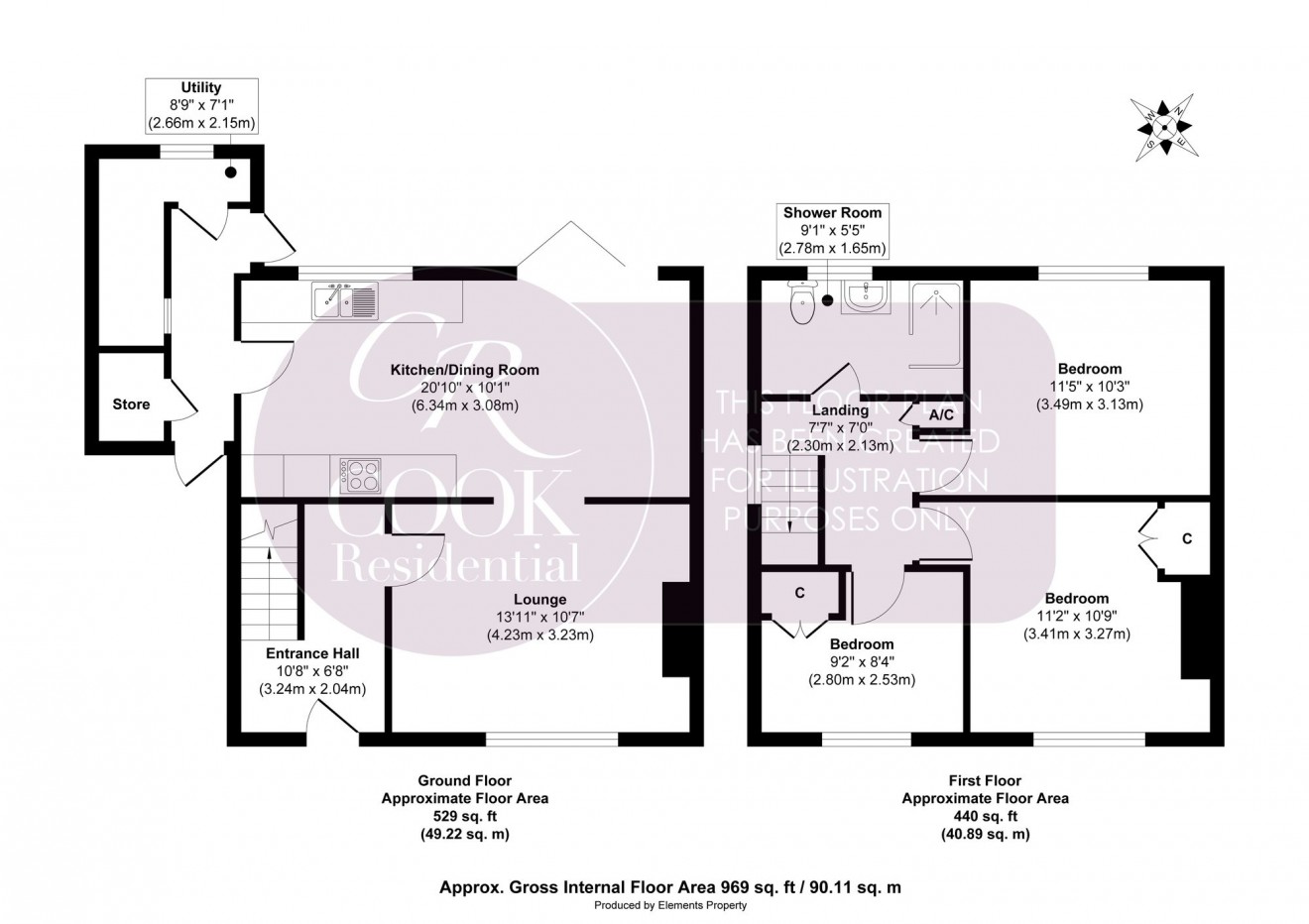 Floorplan for Norfolk Avenue, Cheltenham, GL51