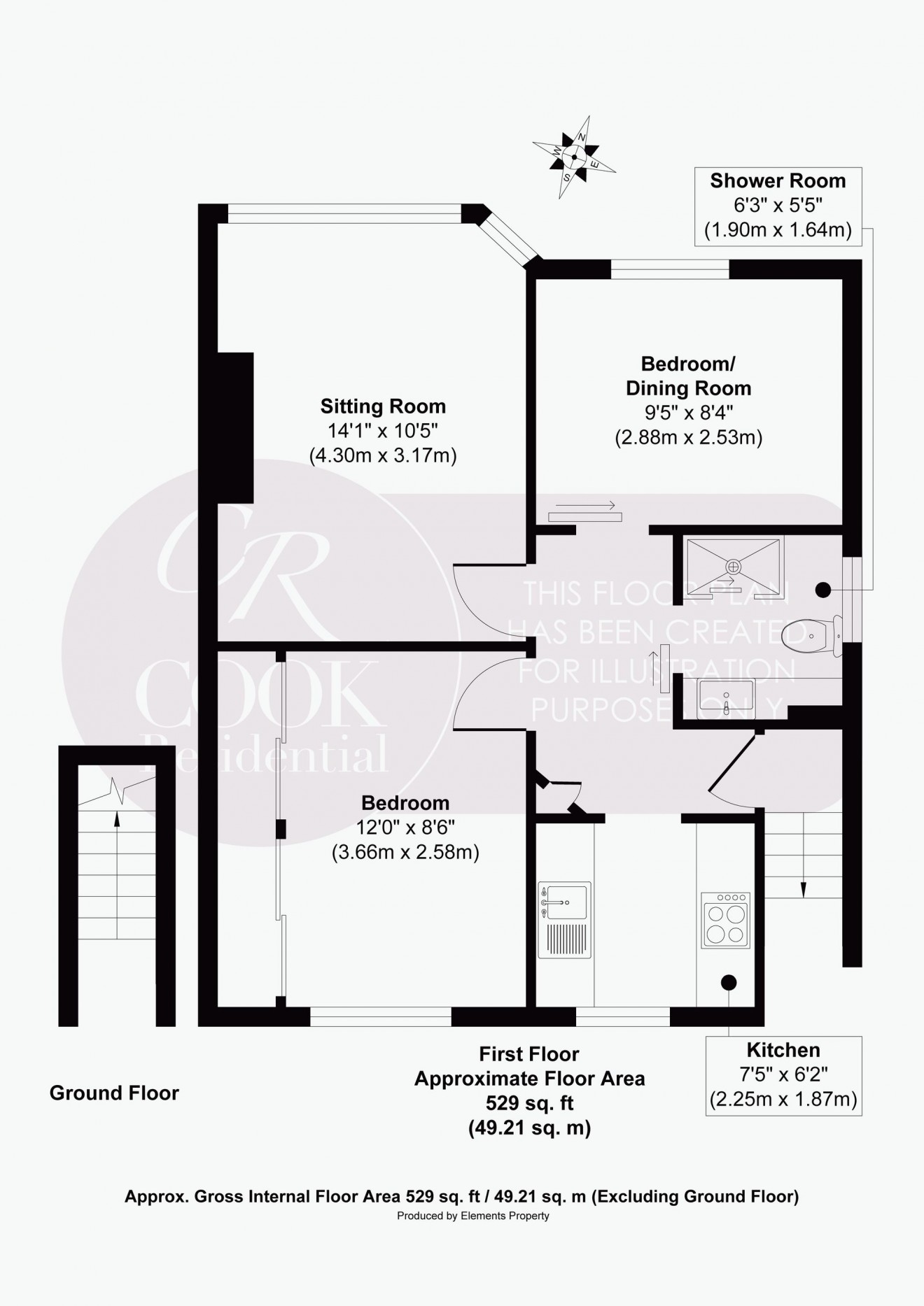 Floorplan for Orchard Avenue, Cheltenham, GL51