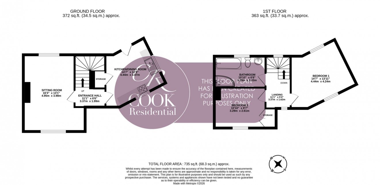Floorplan for Whaddon Road, Cheltenham