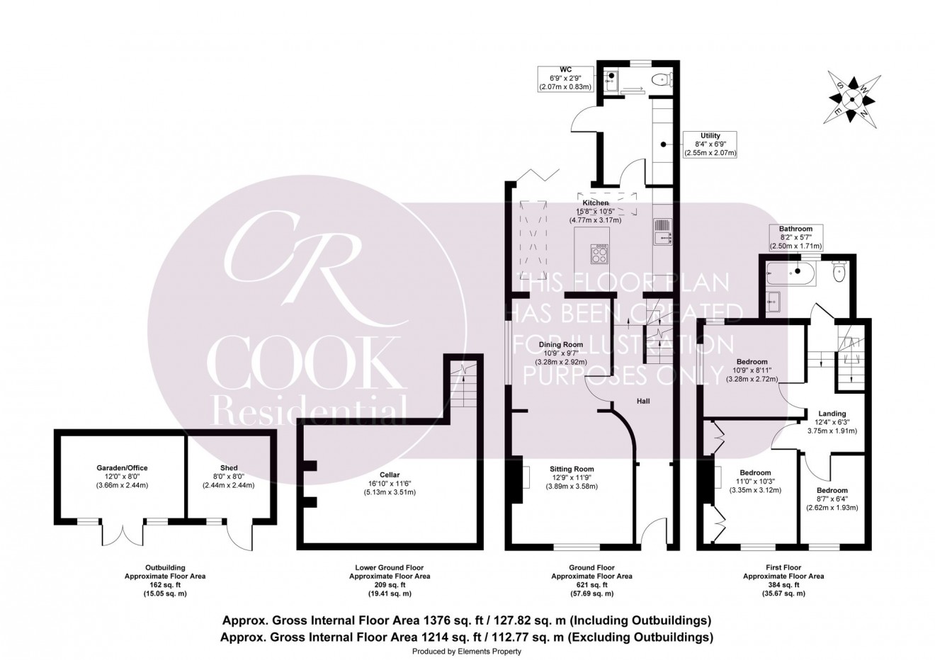 Floorplan for Clare Street, Leckhampton
