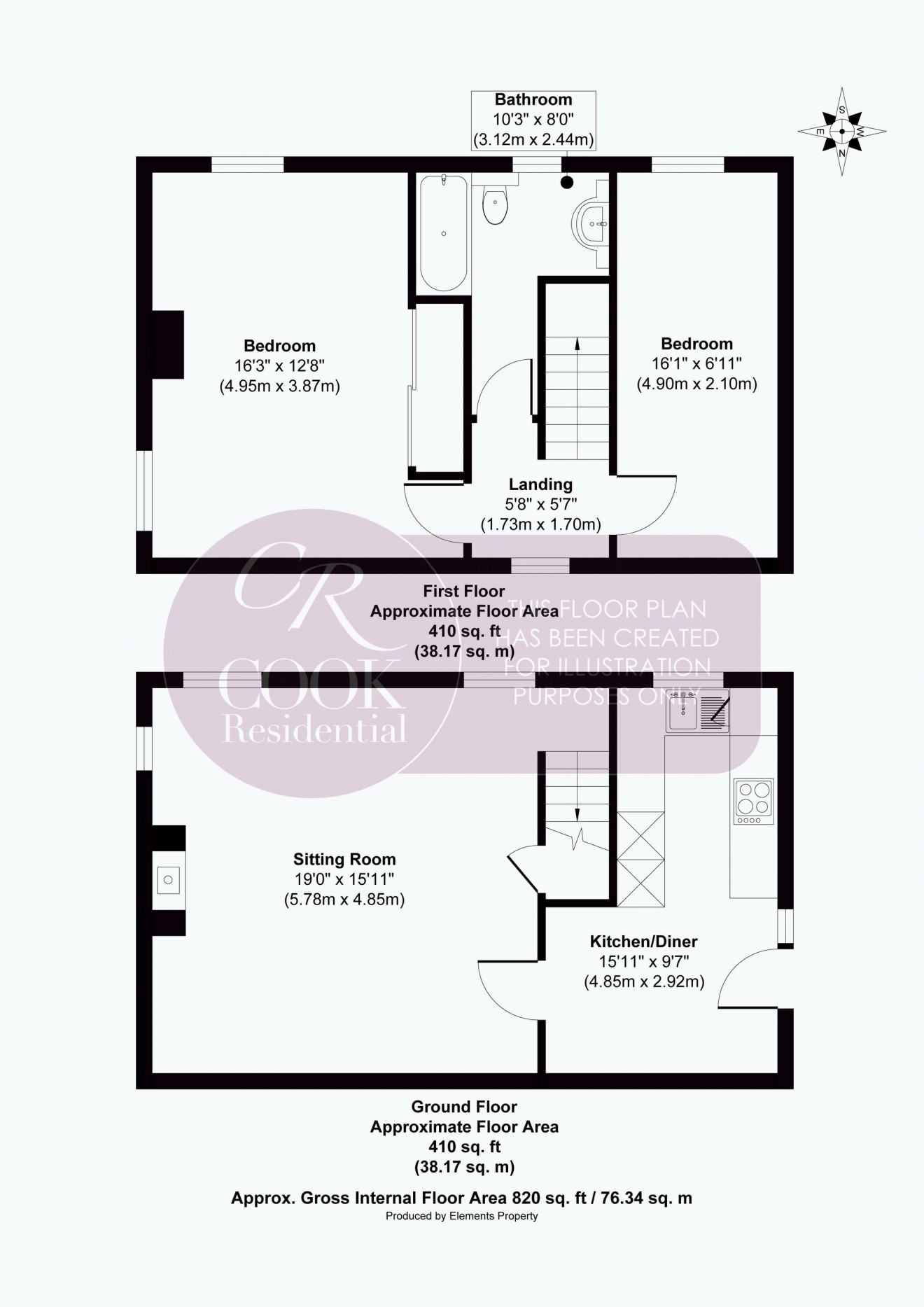 Floorplan for Malden Road, Cheltenham, GL52