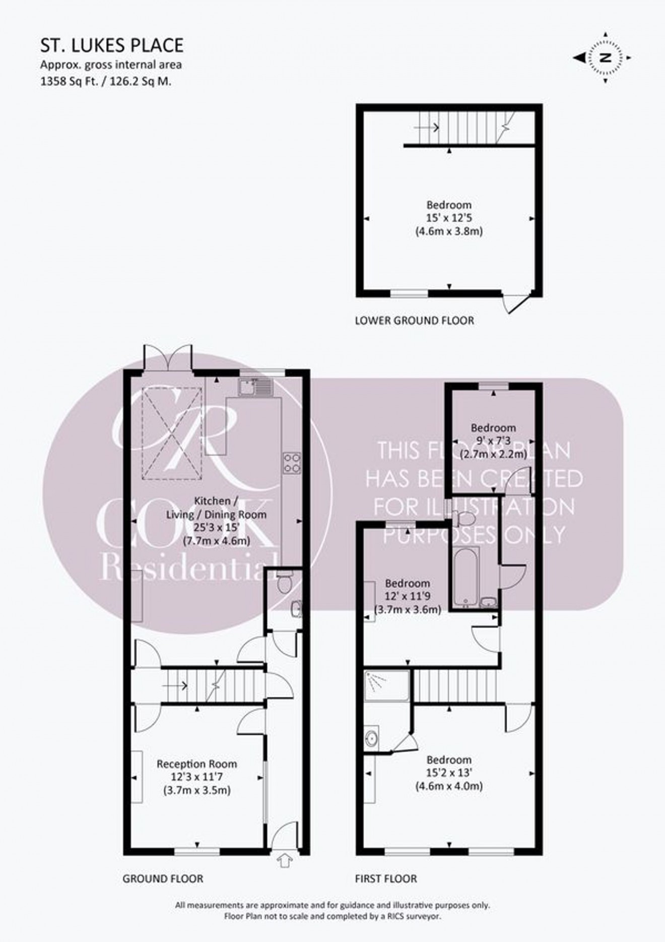 Floorplan for St Lukes Place, St. Lukes